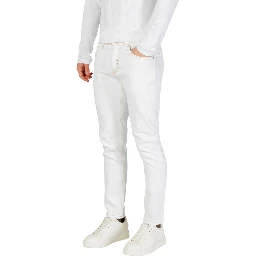 White Cotton Skinny Jeans