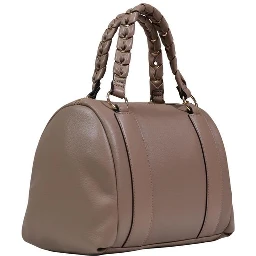 Beige Polyethylene Handbag