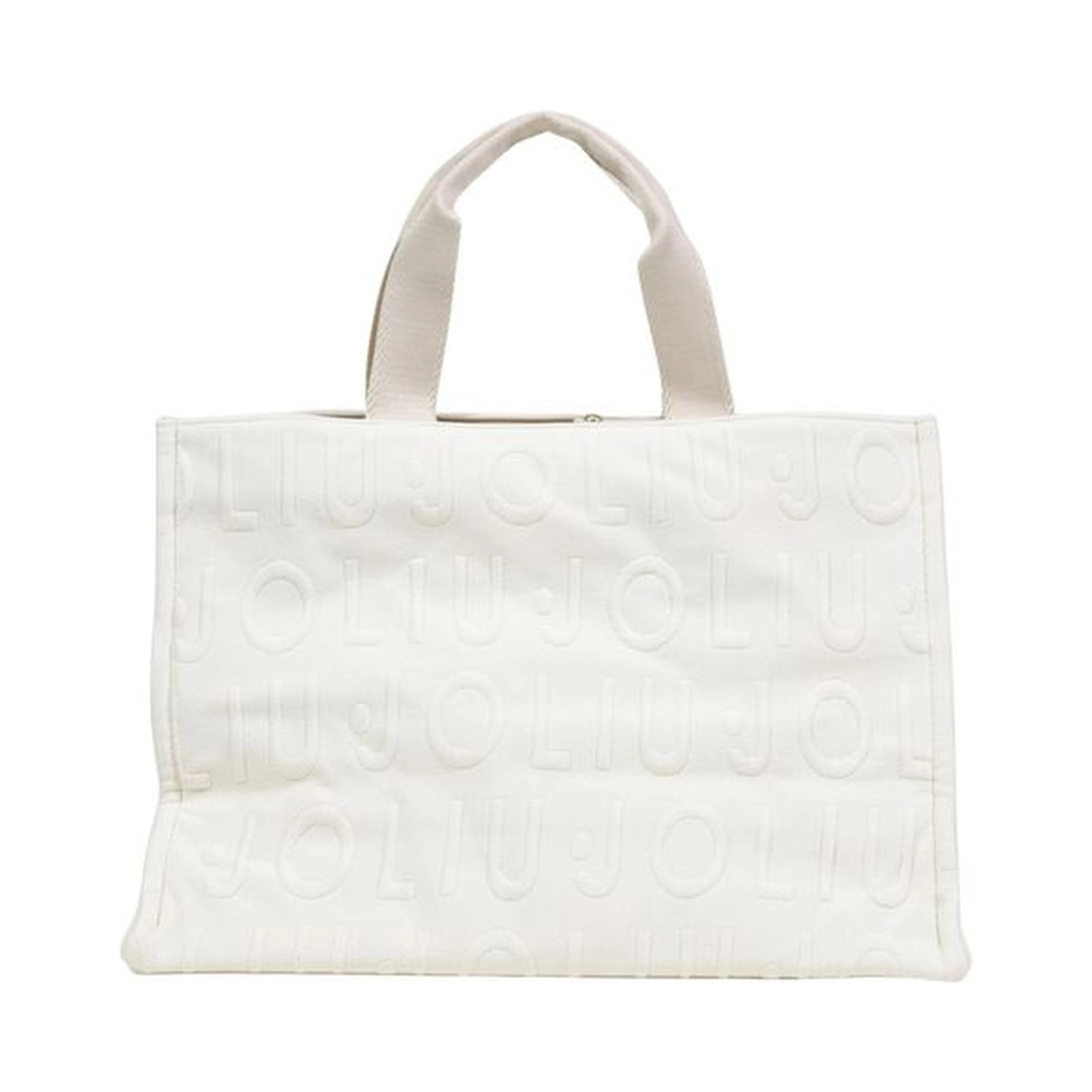 Beige Polyester Handbag