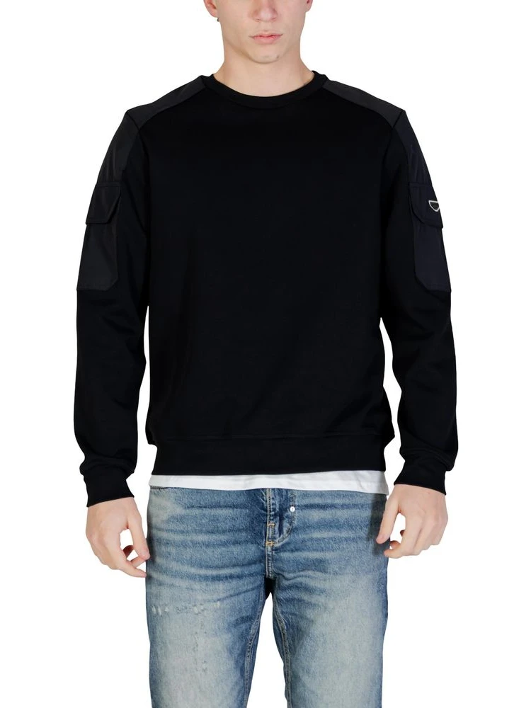 Black Cotton Sweatshirt