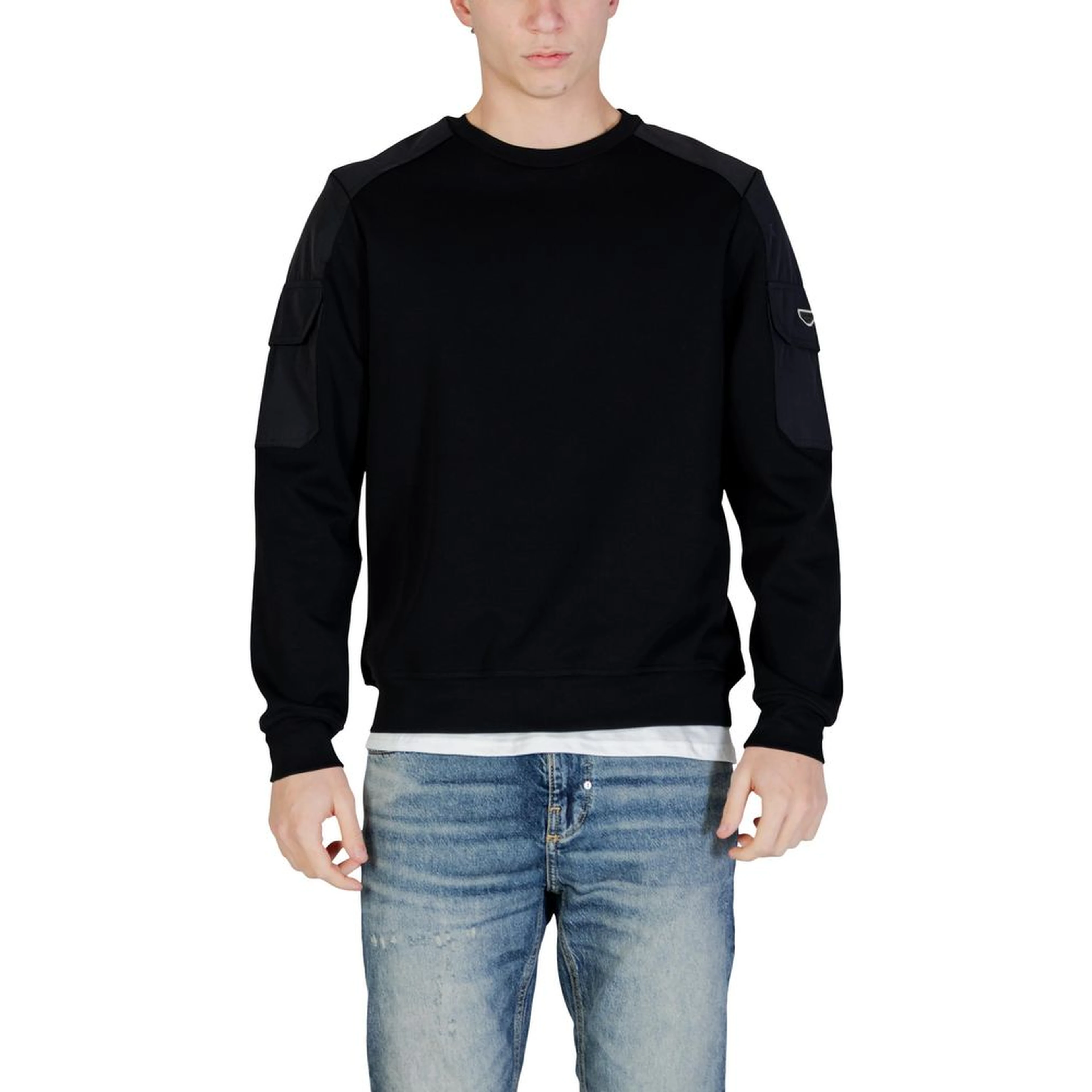 Black Cotton Sweatshirt