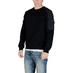 Black Cotton Sweatshirt