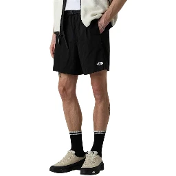 Black Recycled Polyester Bermuda Shorts