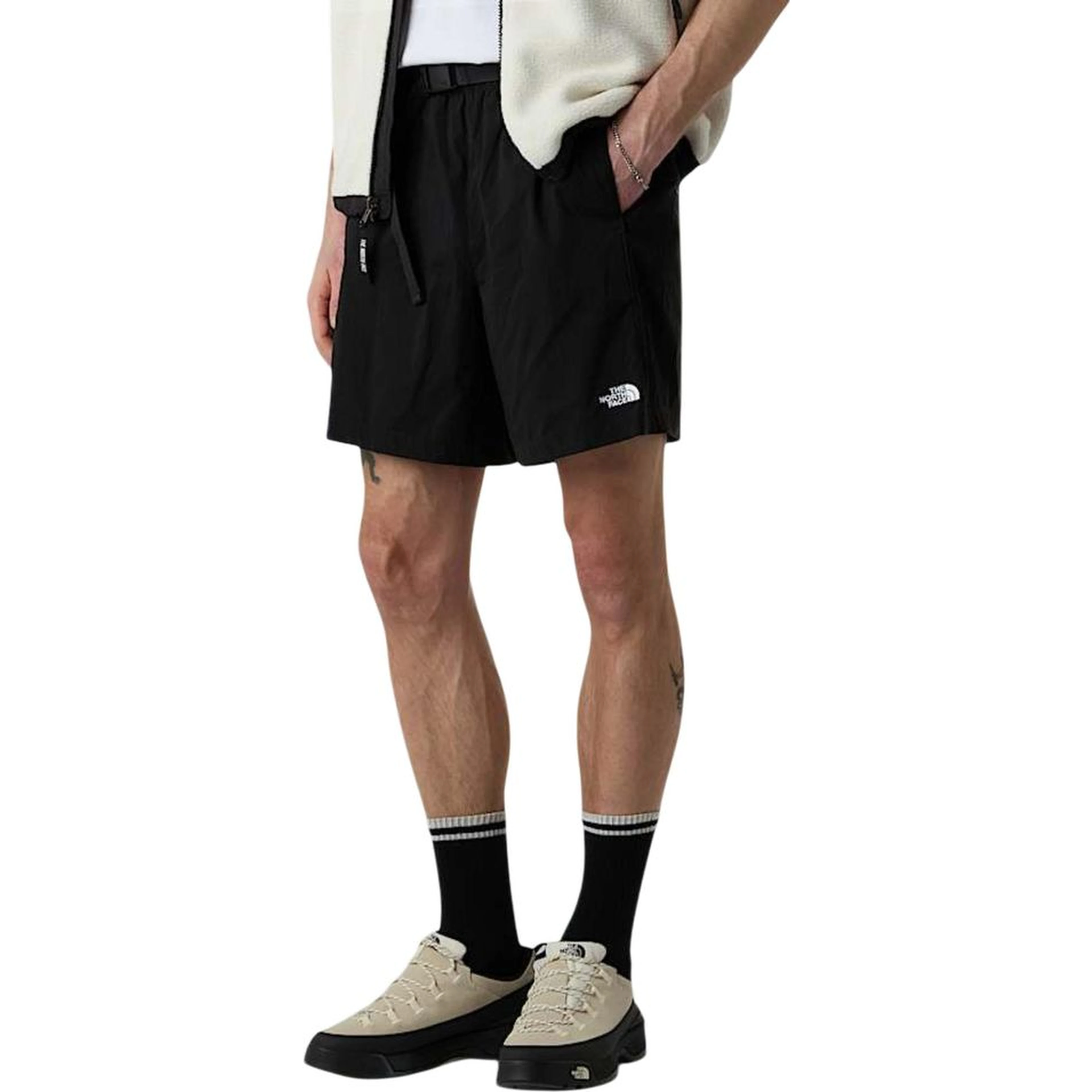 Black Recycled Polyester Bermuda Shorts