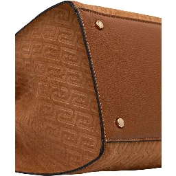 Beige Polyester Handbag