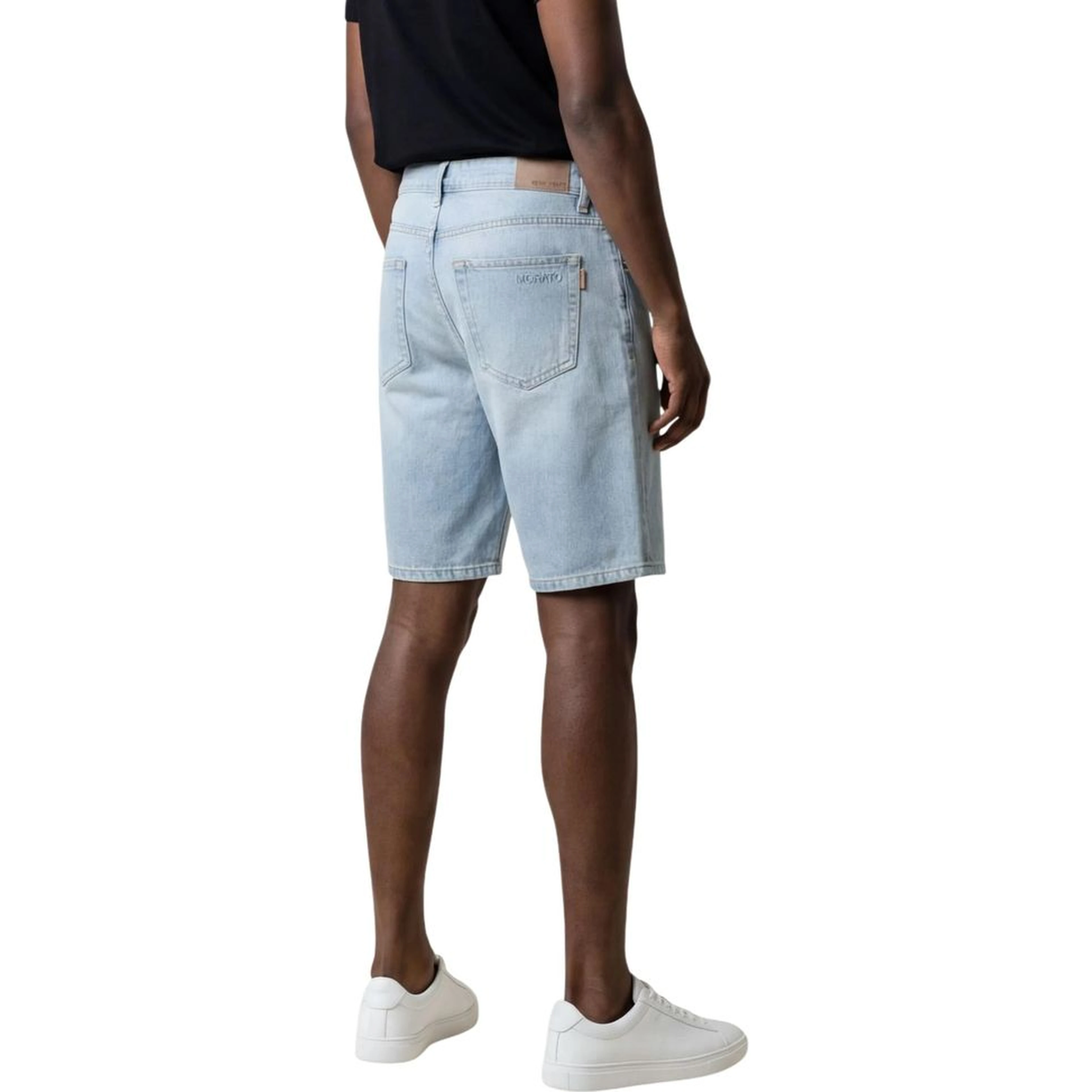 Light Blue Cotton Bermuda Shorts