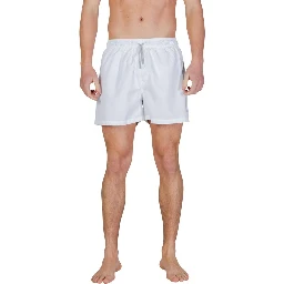 Bicolor Polyester Swim Shorts