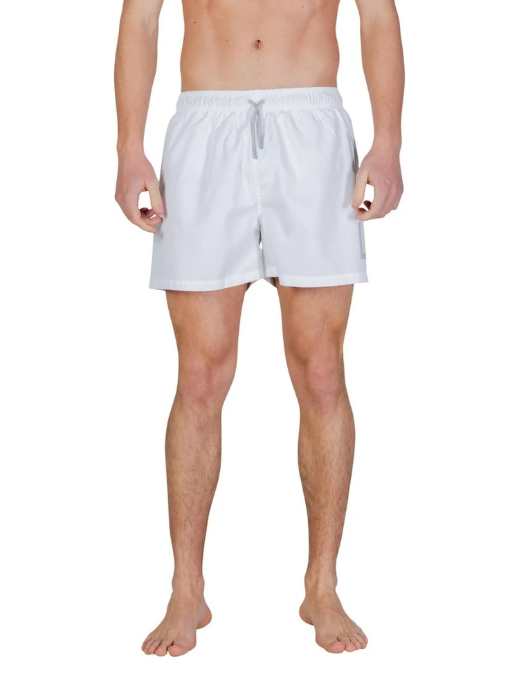 Bicolor Polyester Swim Shorts