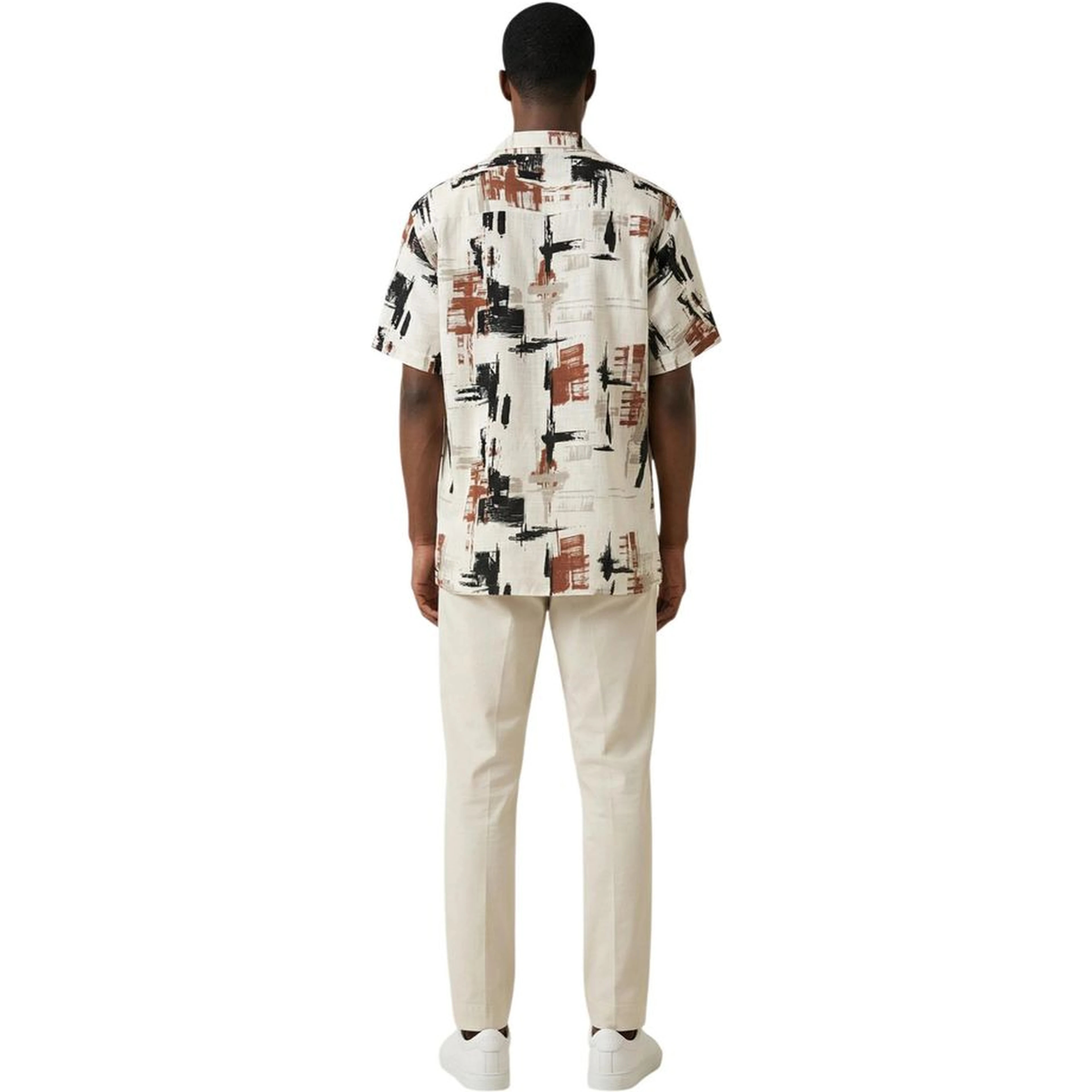Beige Viscose Shortsleeve Shirt