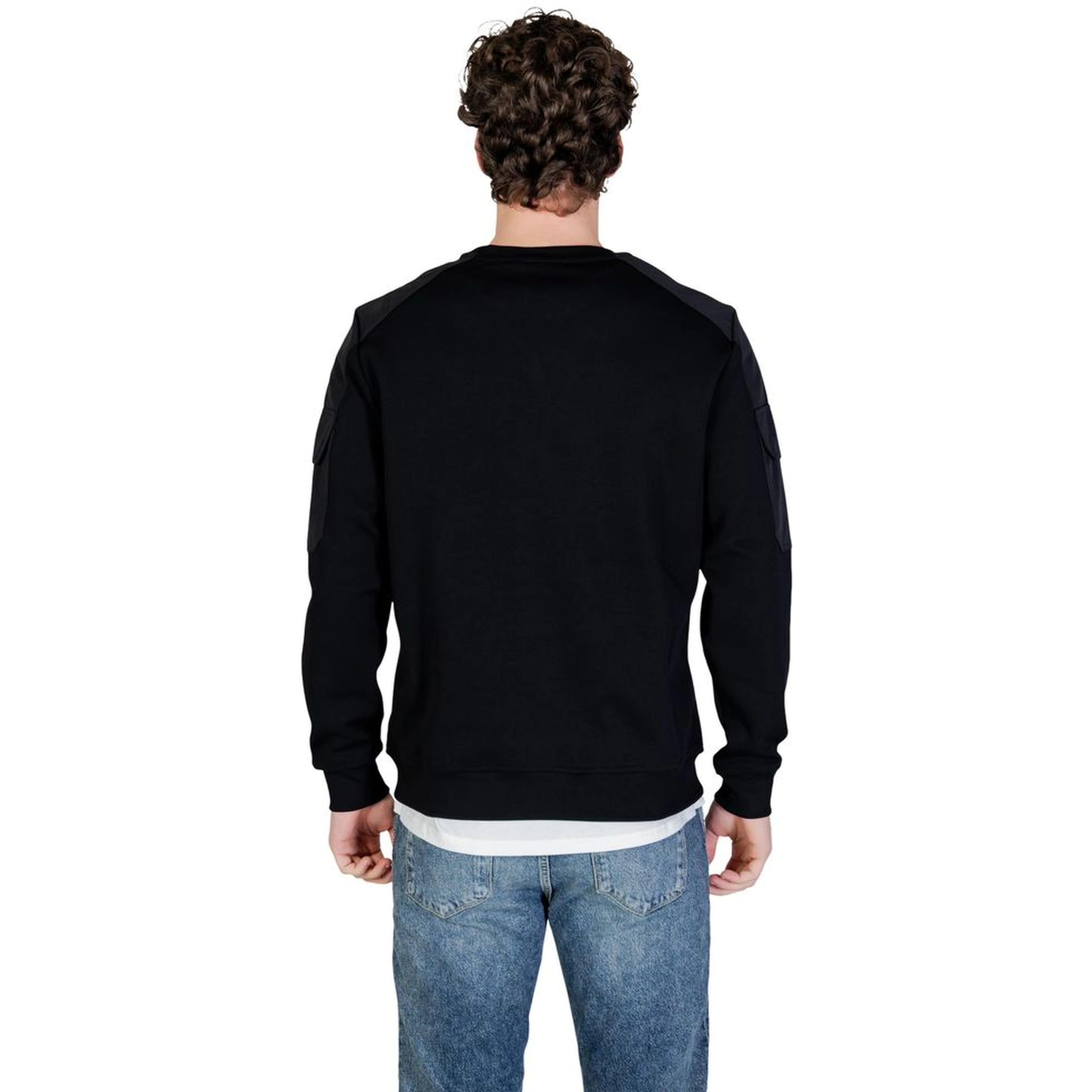Black Cotton Sweatshirt