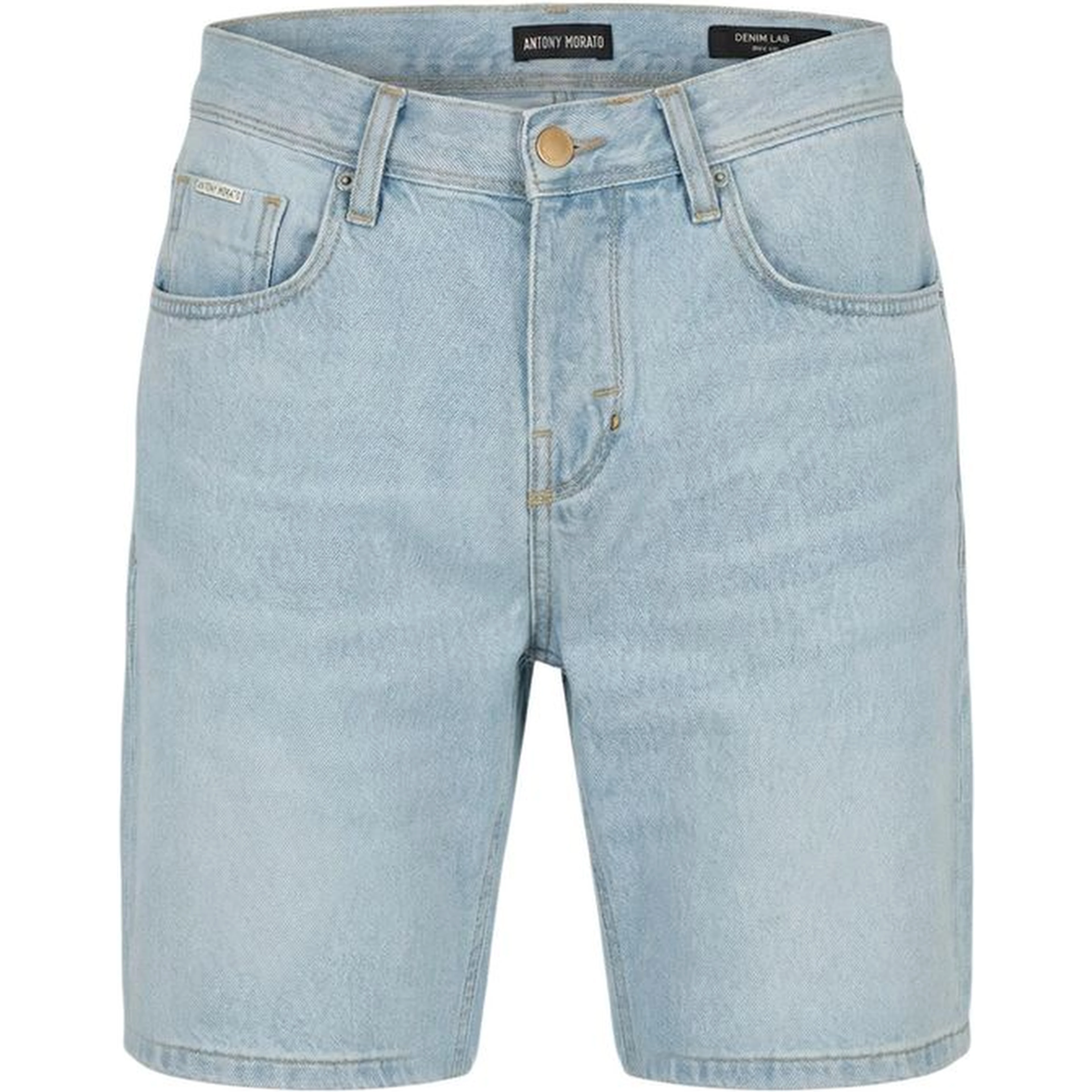 Light Blue Cotton Bermuda Shorts