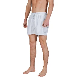 Bicolor Polyester Swim Shorts