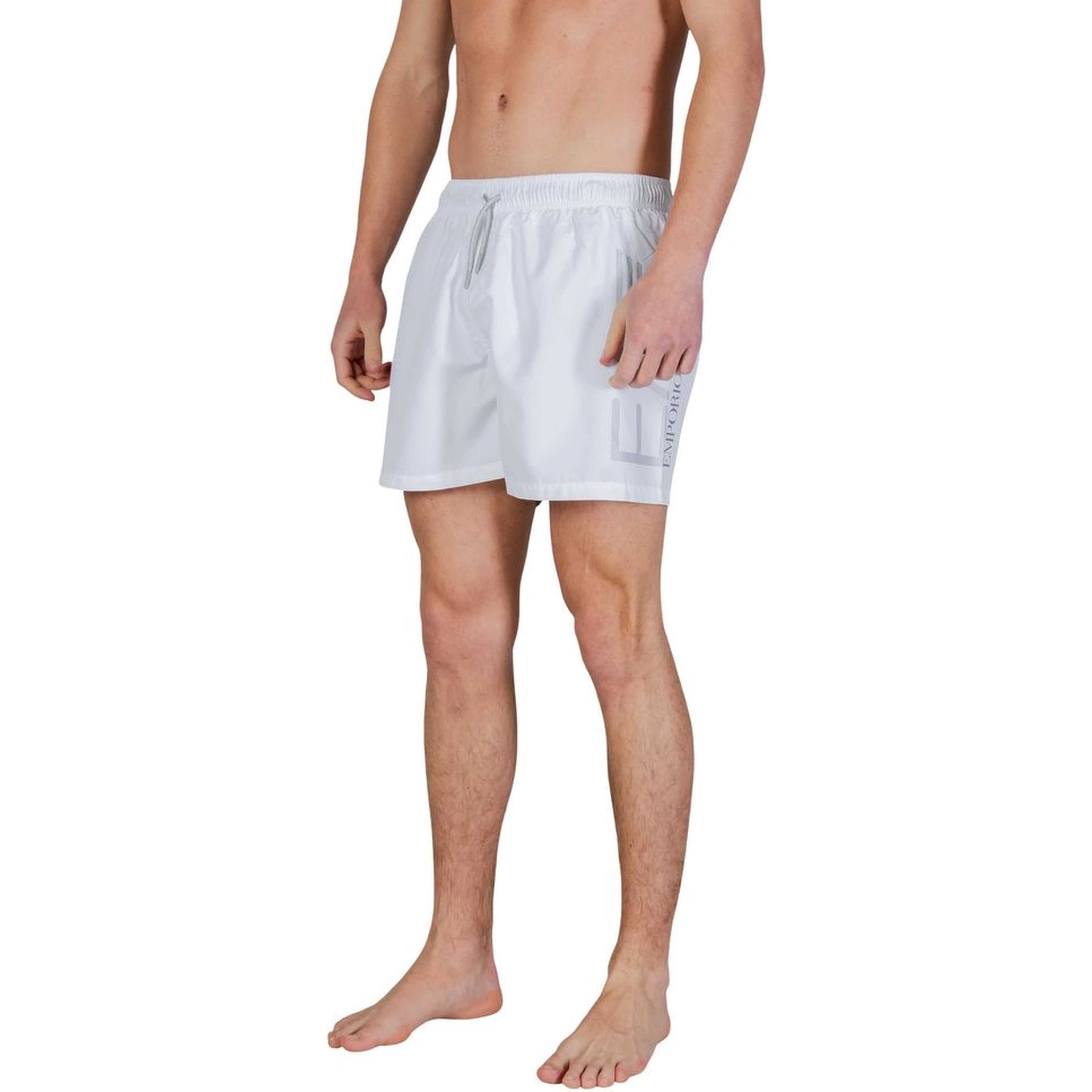 Bicolor Polyester Swim Shorts