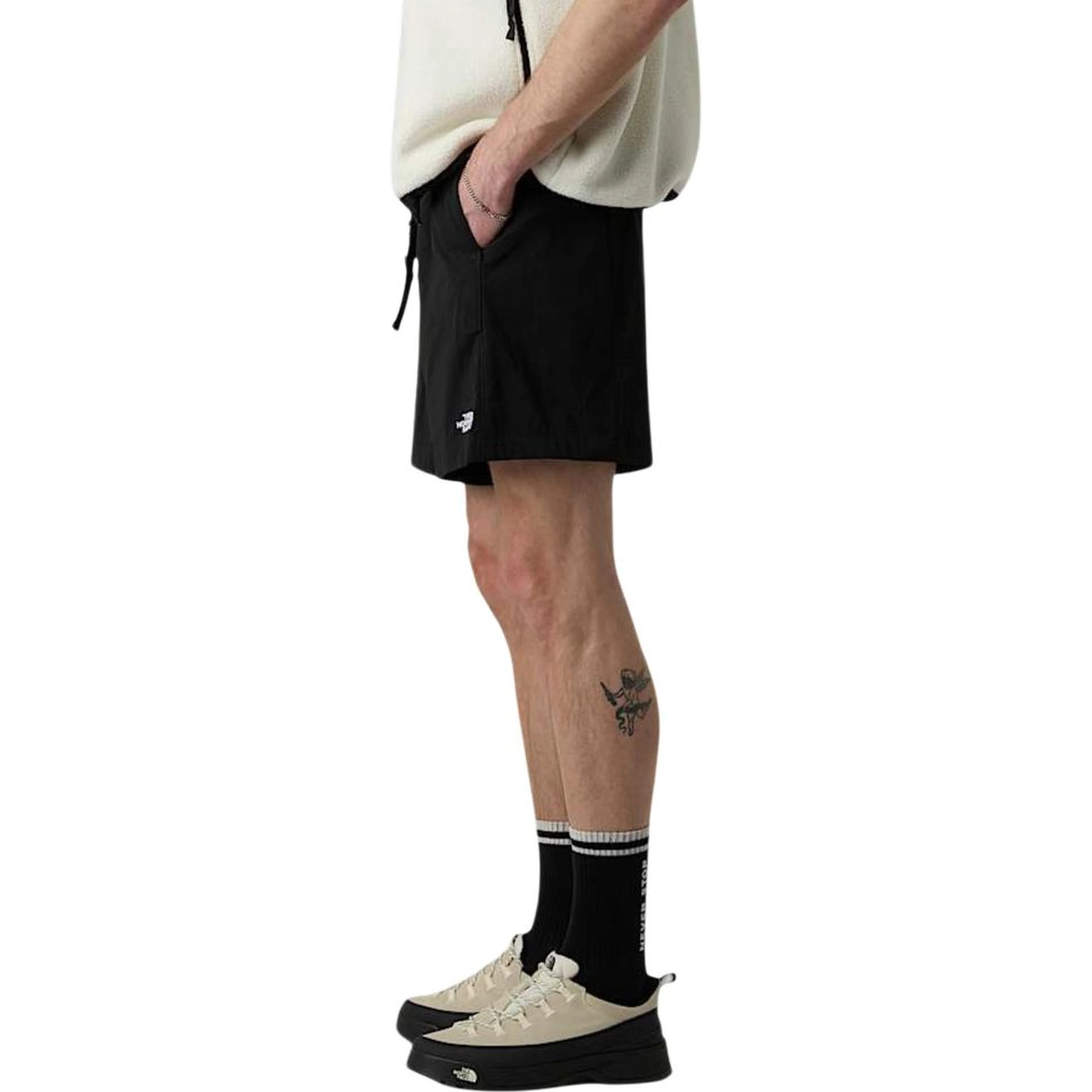 Black Recycled Polyester Bermuda Shorts