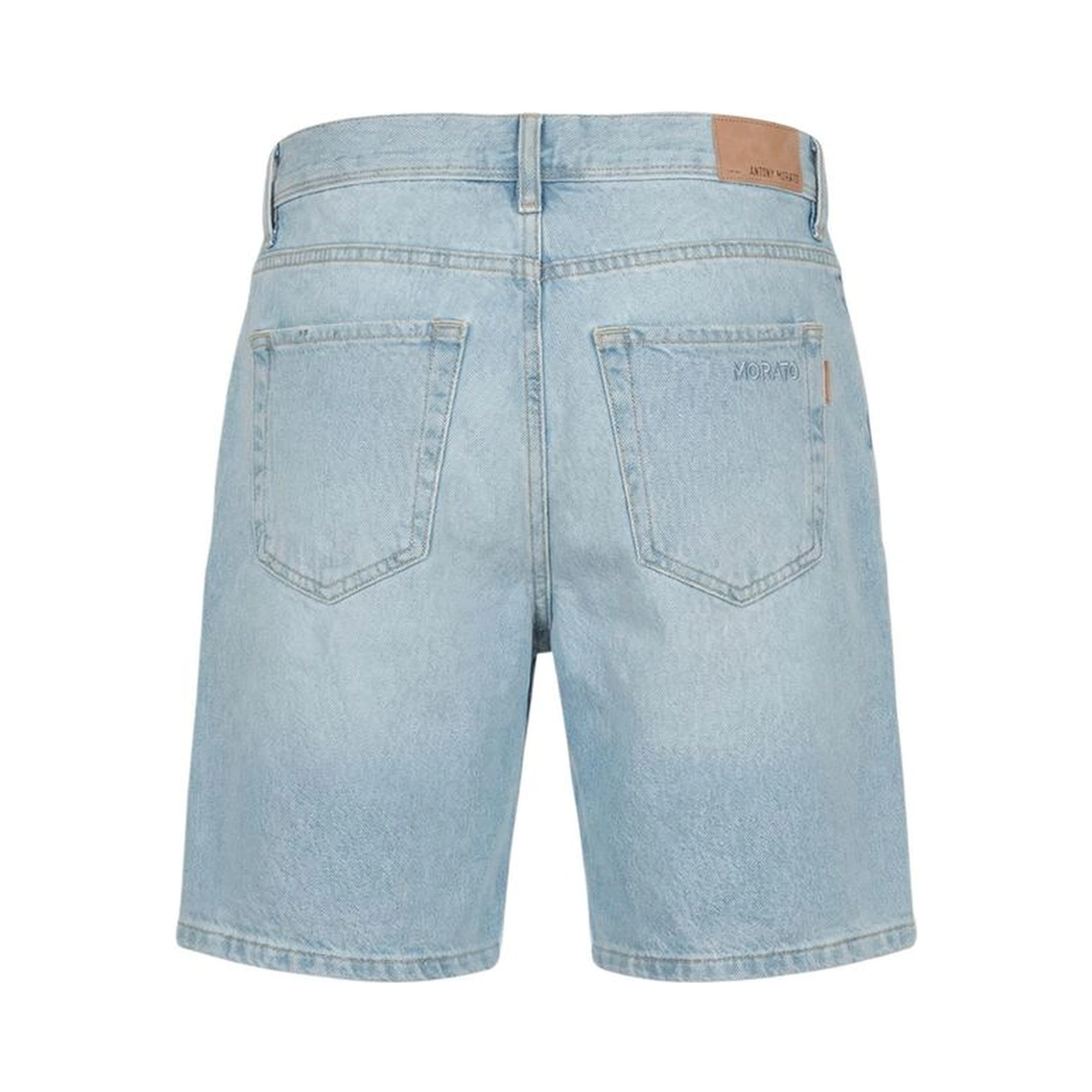 Light Blue Cotton Bermuda Shorts