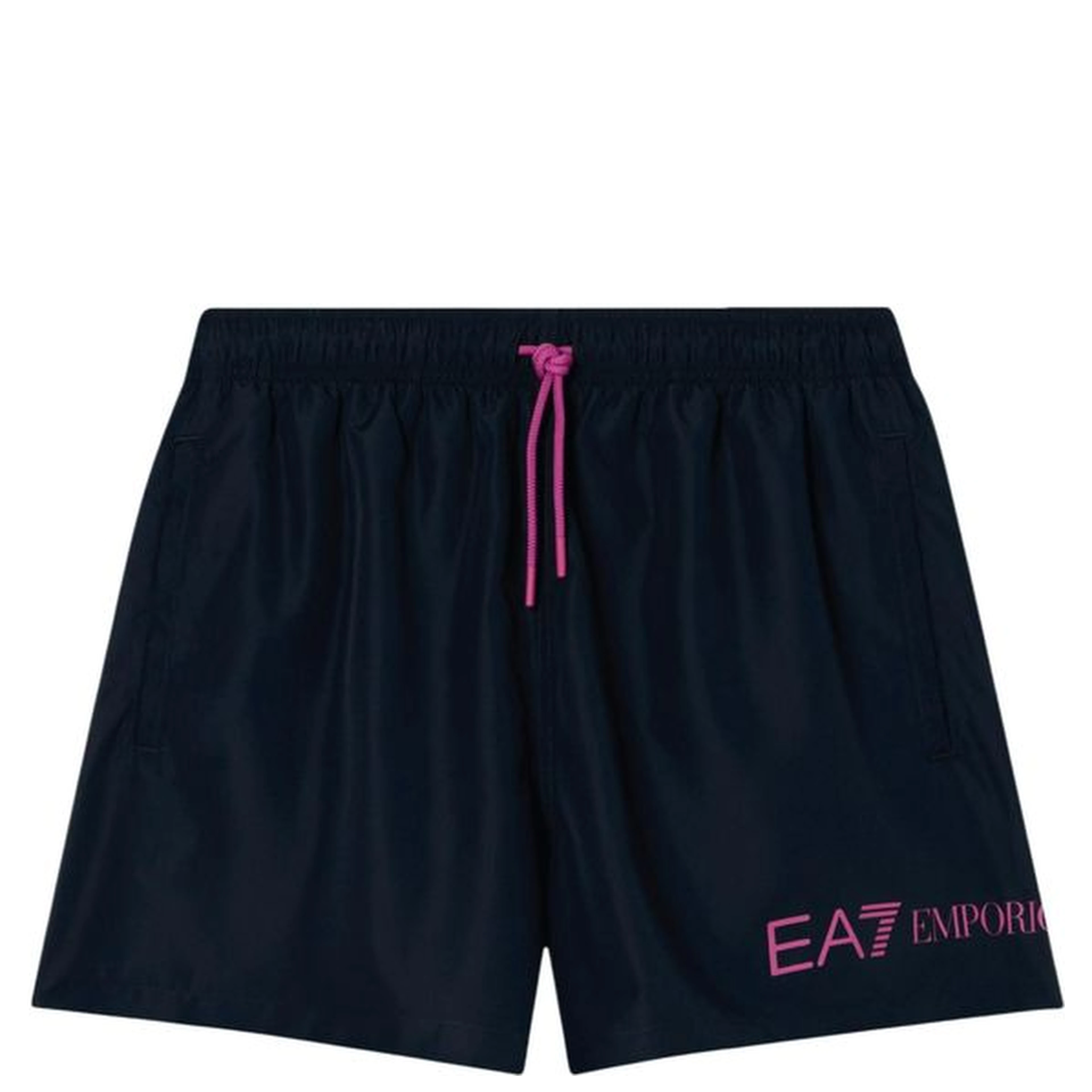 Blue Polyester Swim Shorts