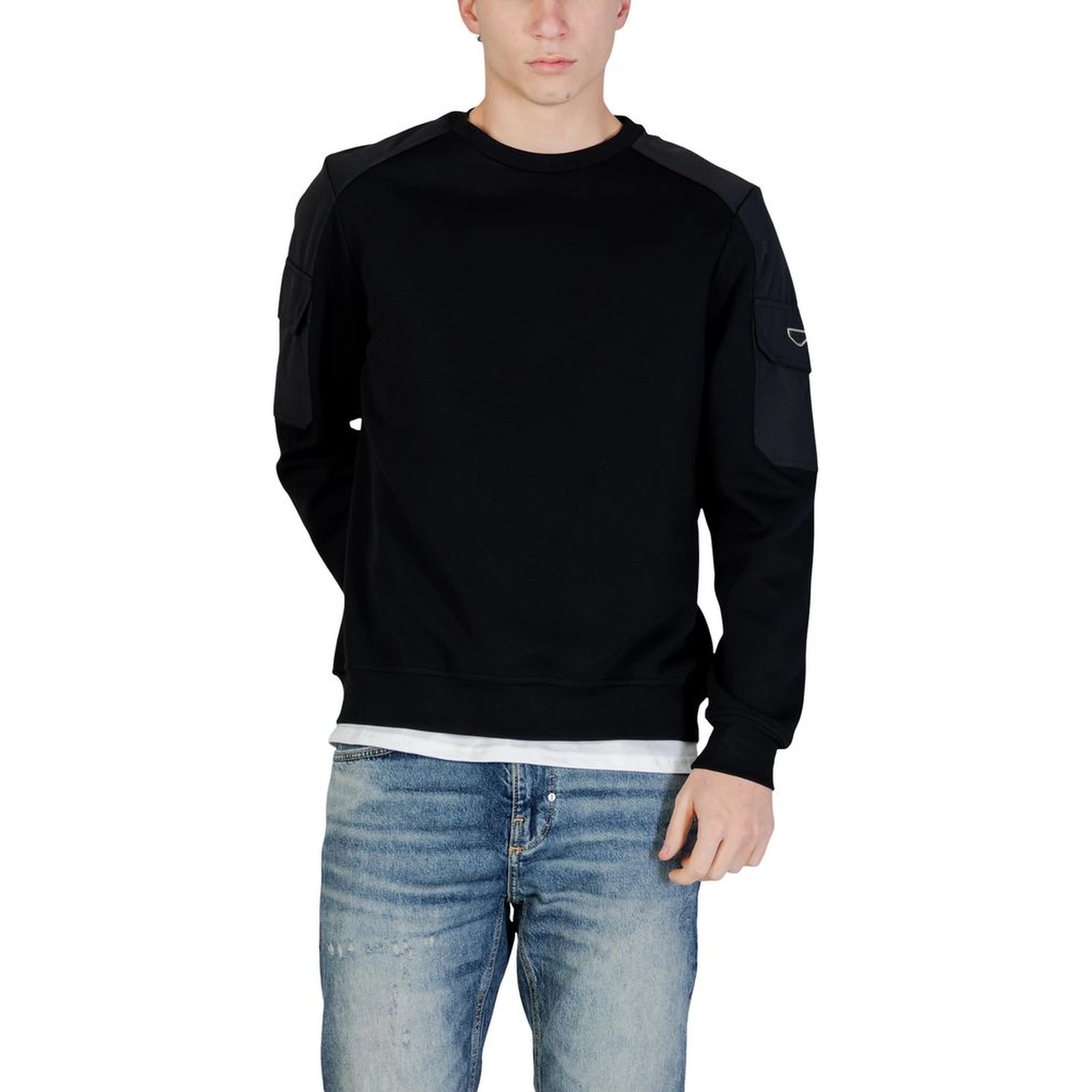 Black Cotton Sweatshirt
