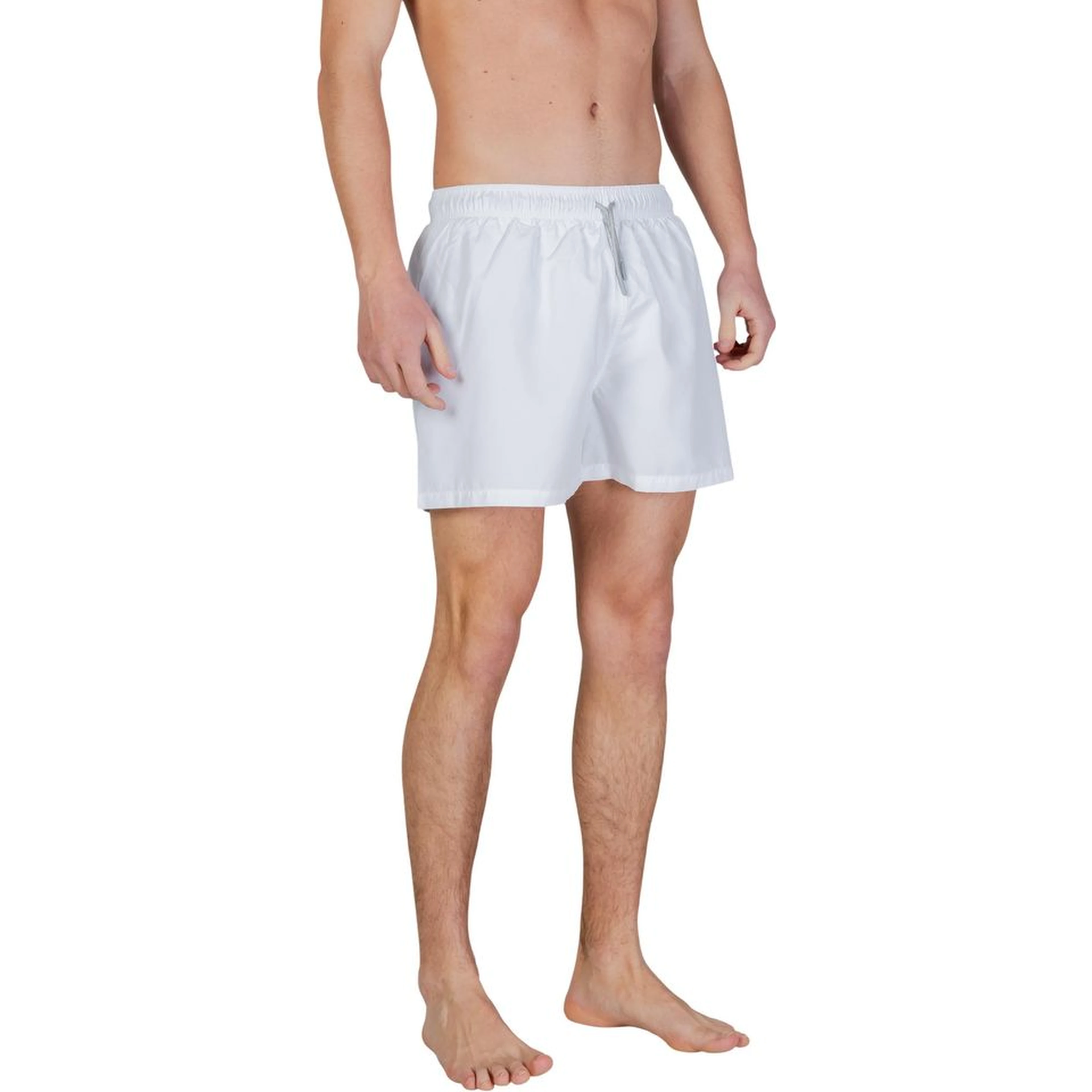 Bicolor Polyester Swim Shorts