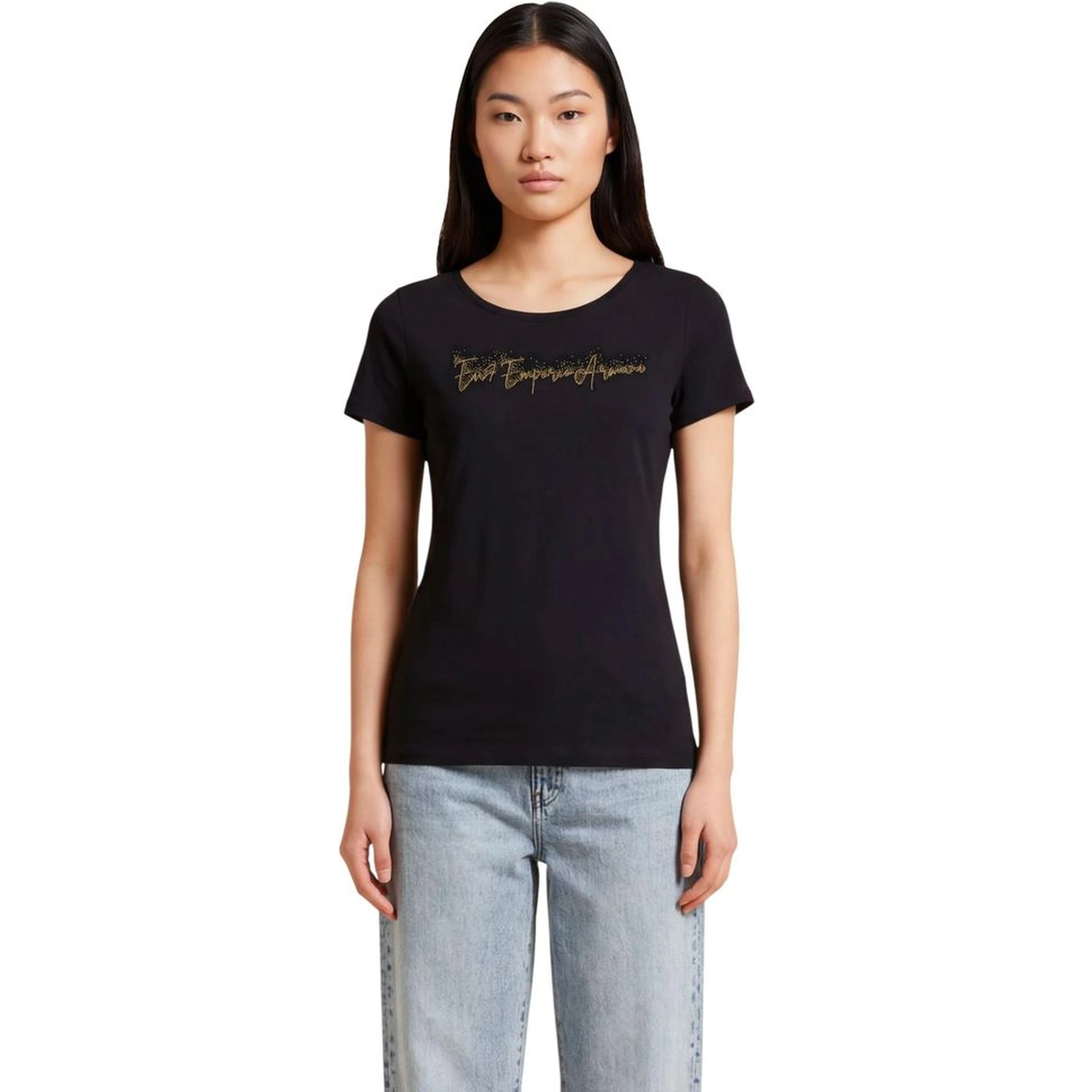 Black Elastane T-Shirt
