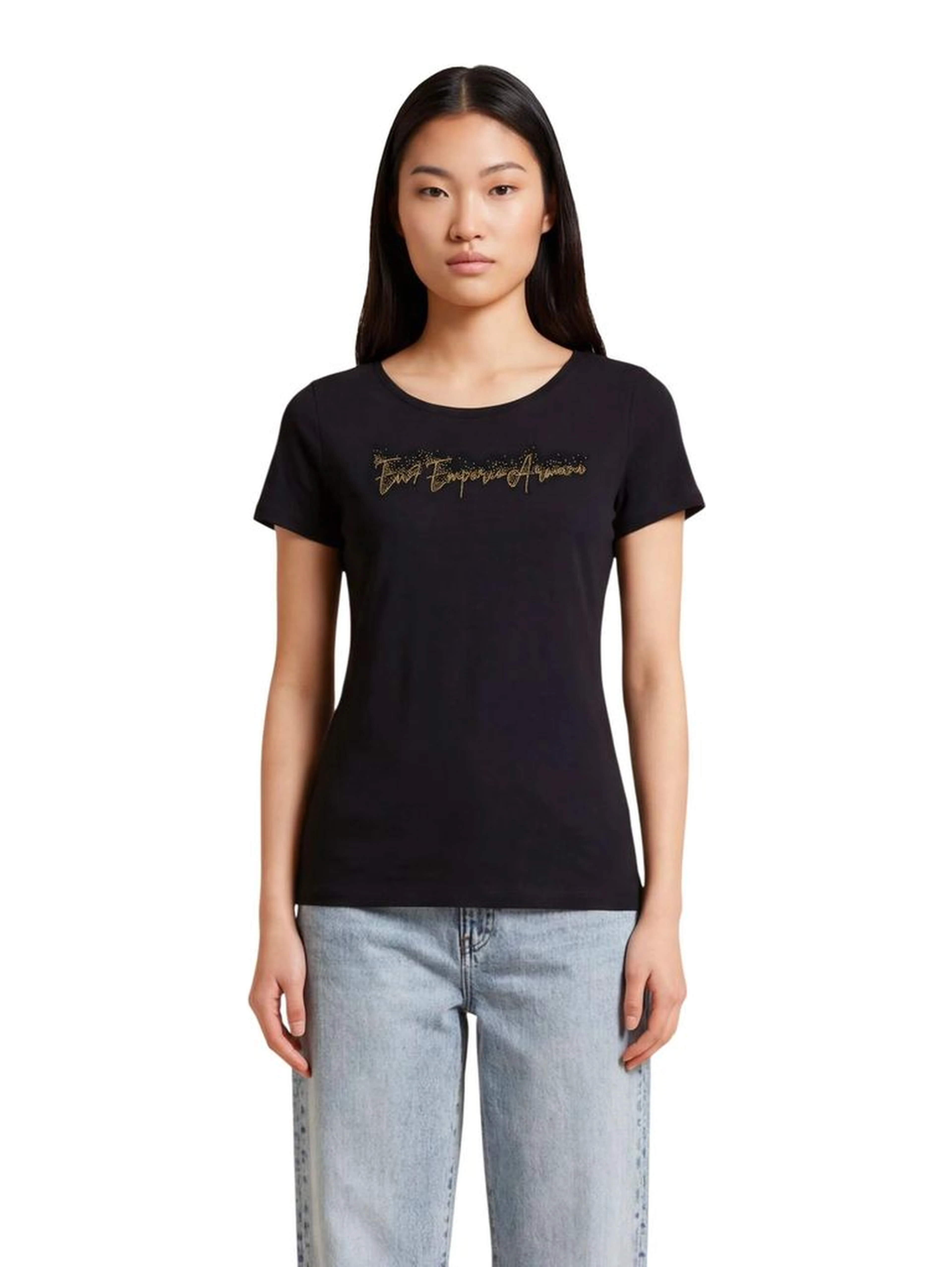 Black Elastane T-Shirt