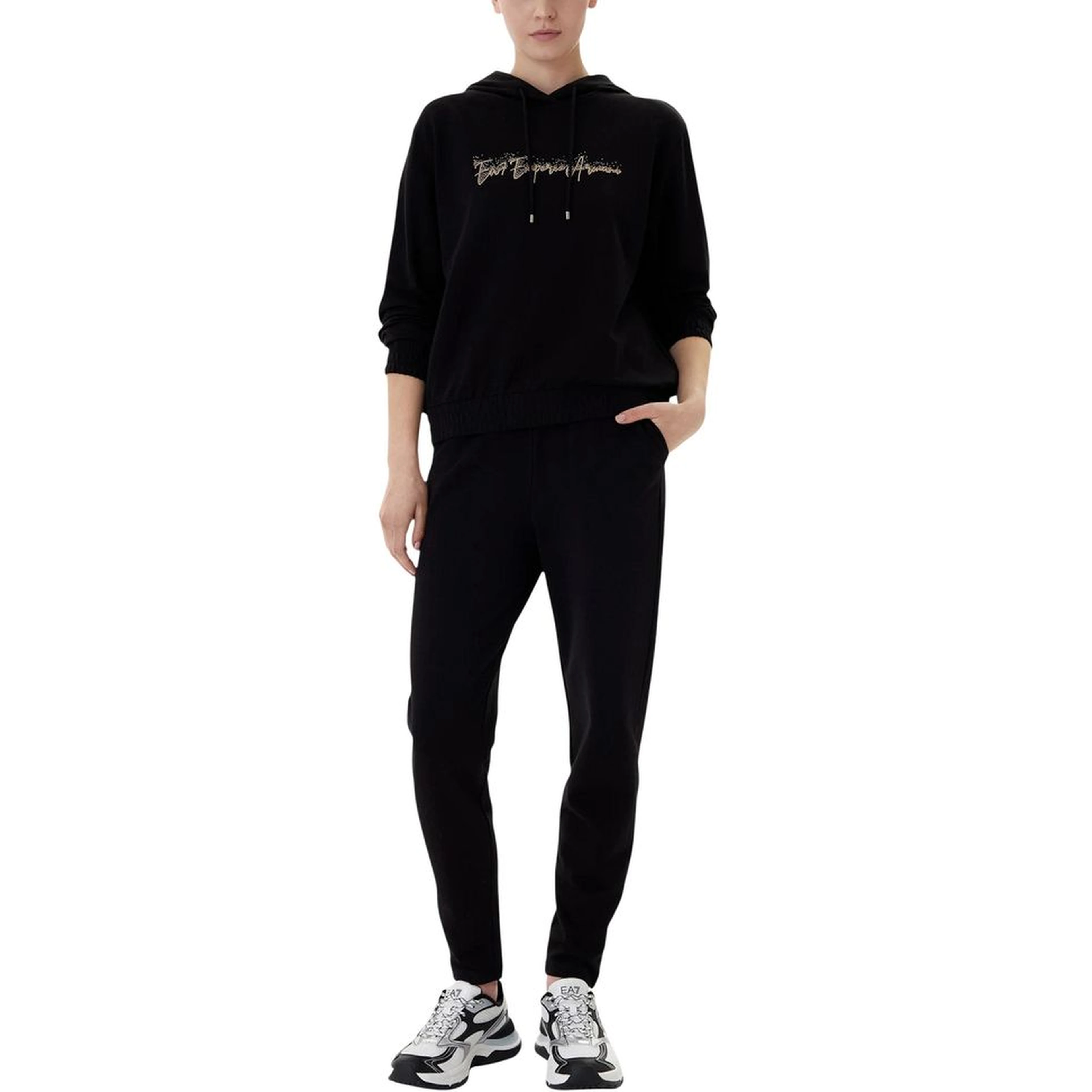 Black Cotton Tracksuit