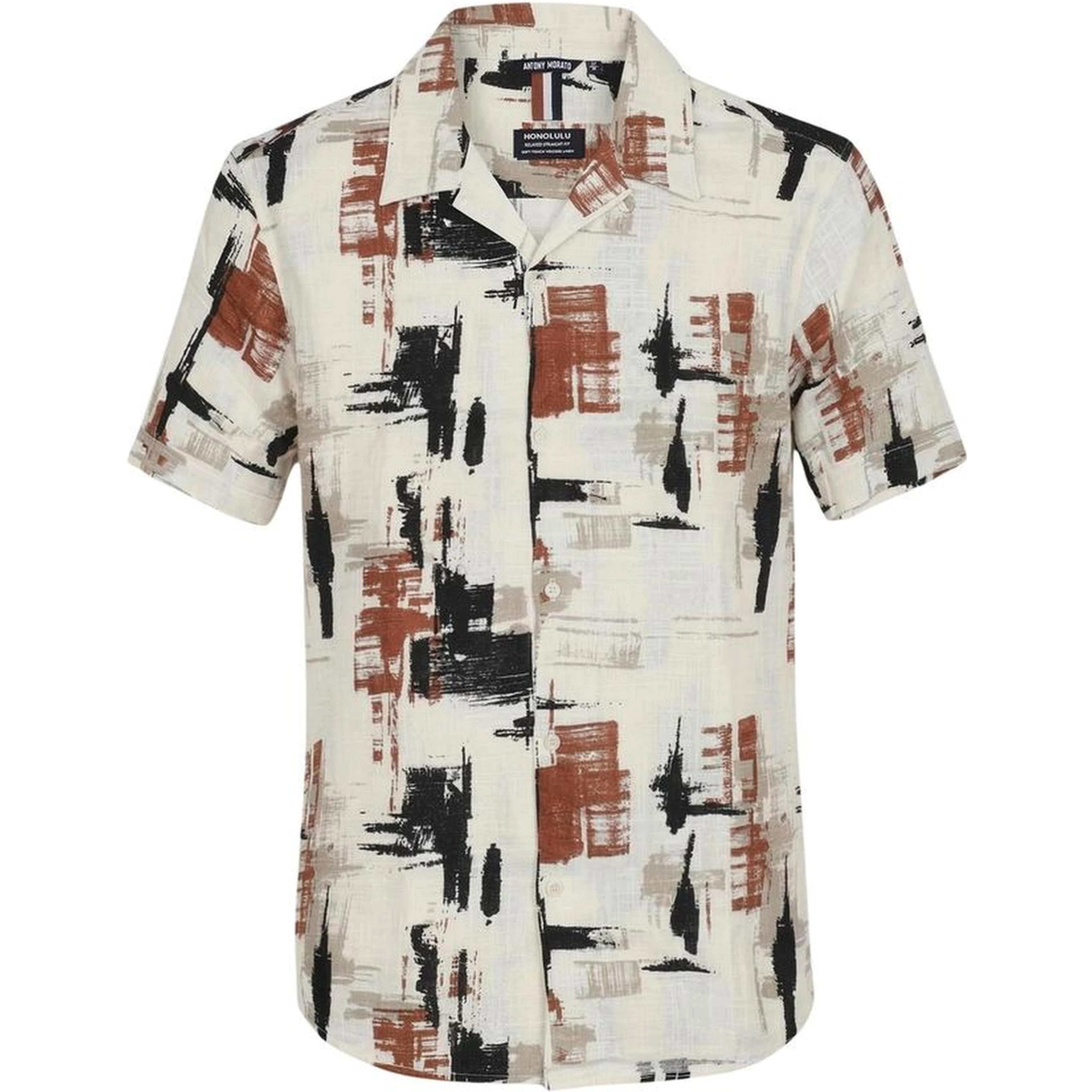 Beige Viscose Shortsleeve Shirt