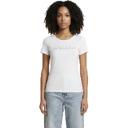 White Elastane T-Shirt