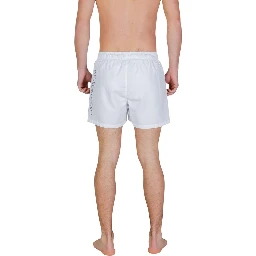 Bicolor Polyester Swim Shorts