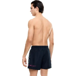 Blue Polyester Swim Shorts