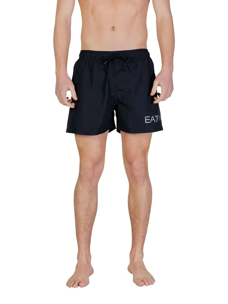 Bicolor Polyester Swim Shorts