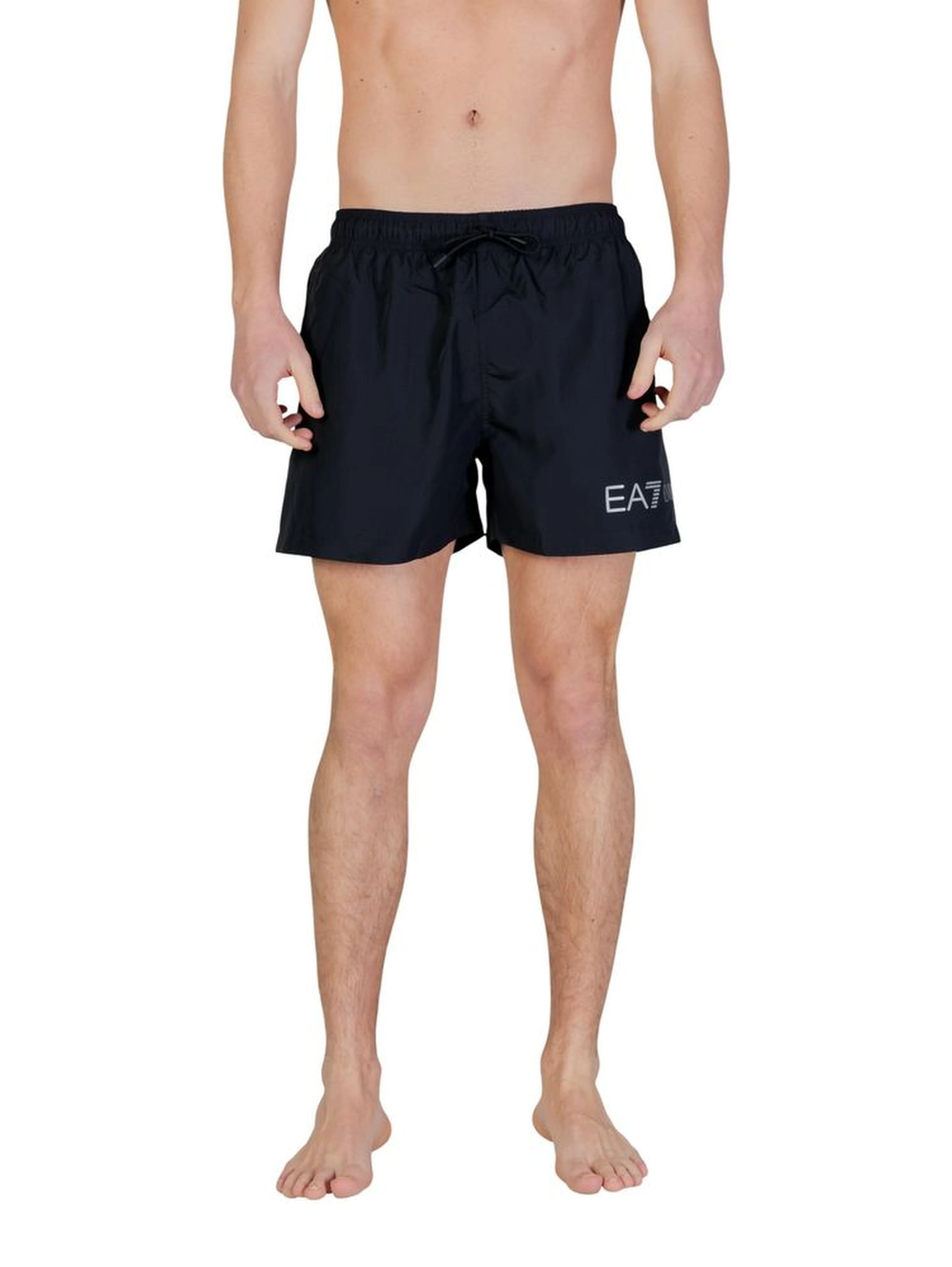 Bicolor Polyester Swim Shorts