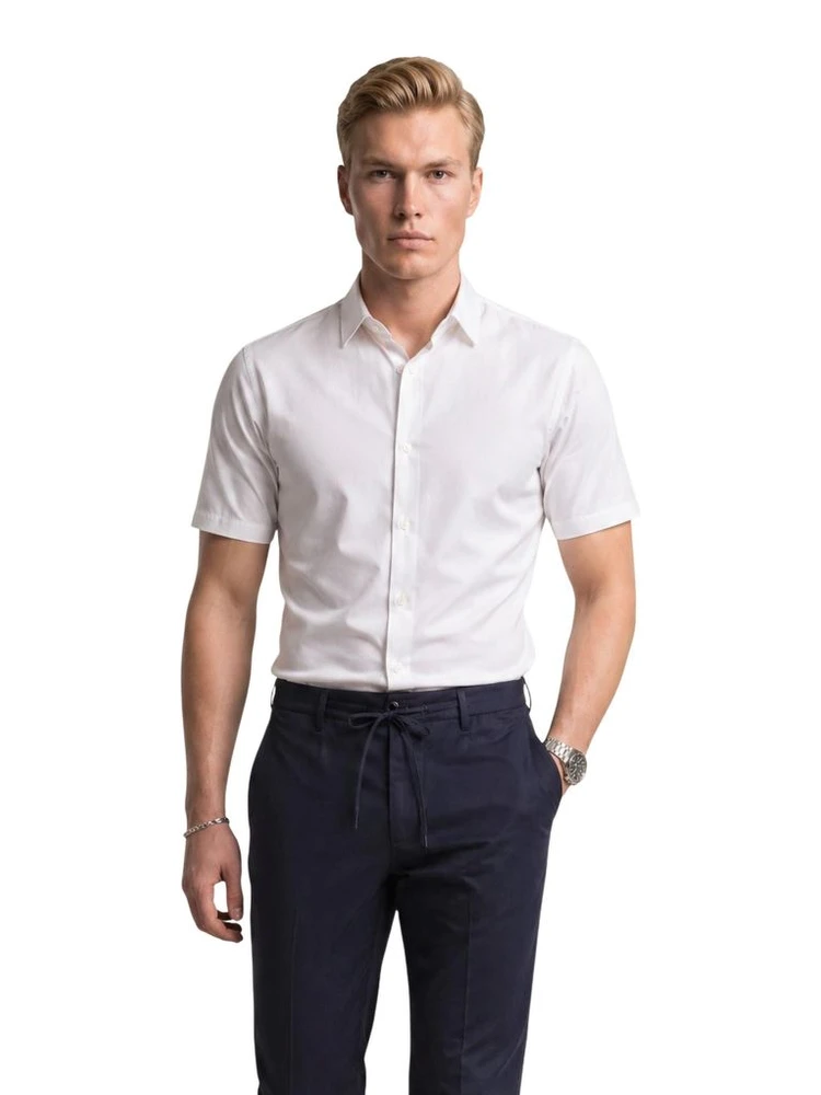 White Polyamide Shortsleeve Shirt