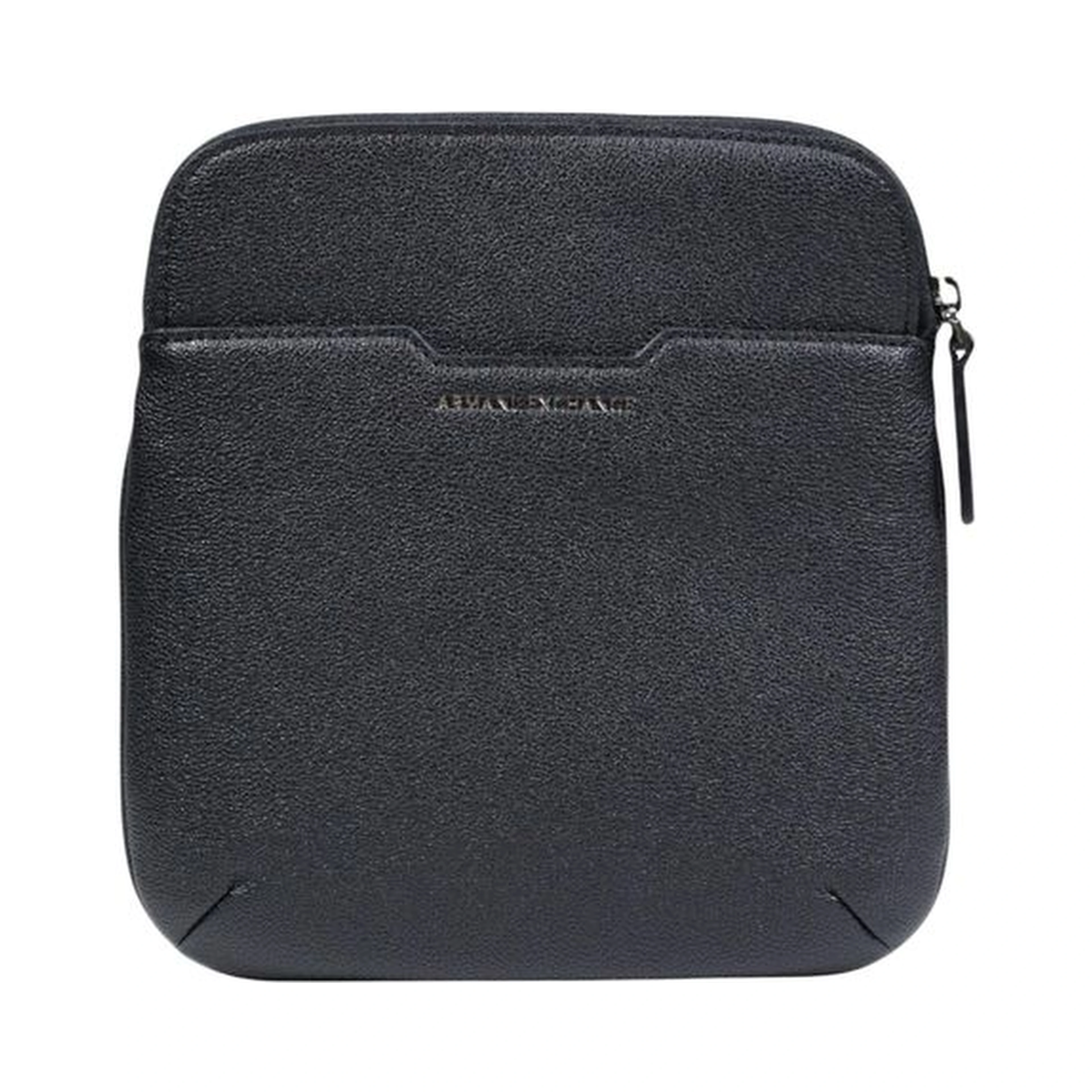 Black Polyester Messenger Bag