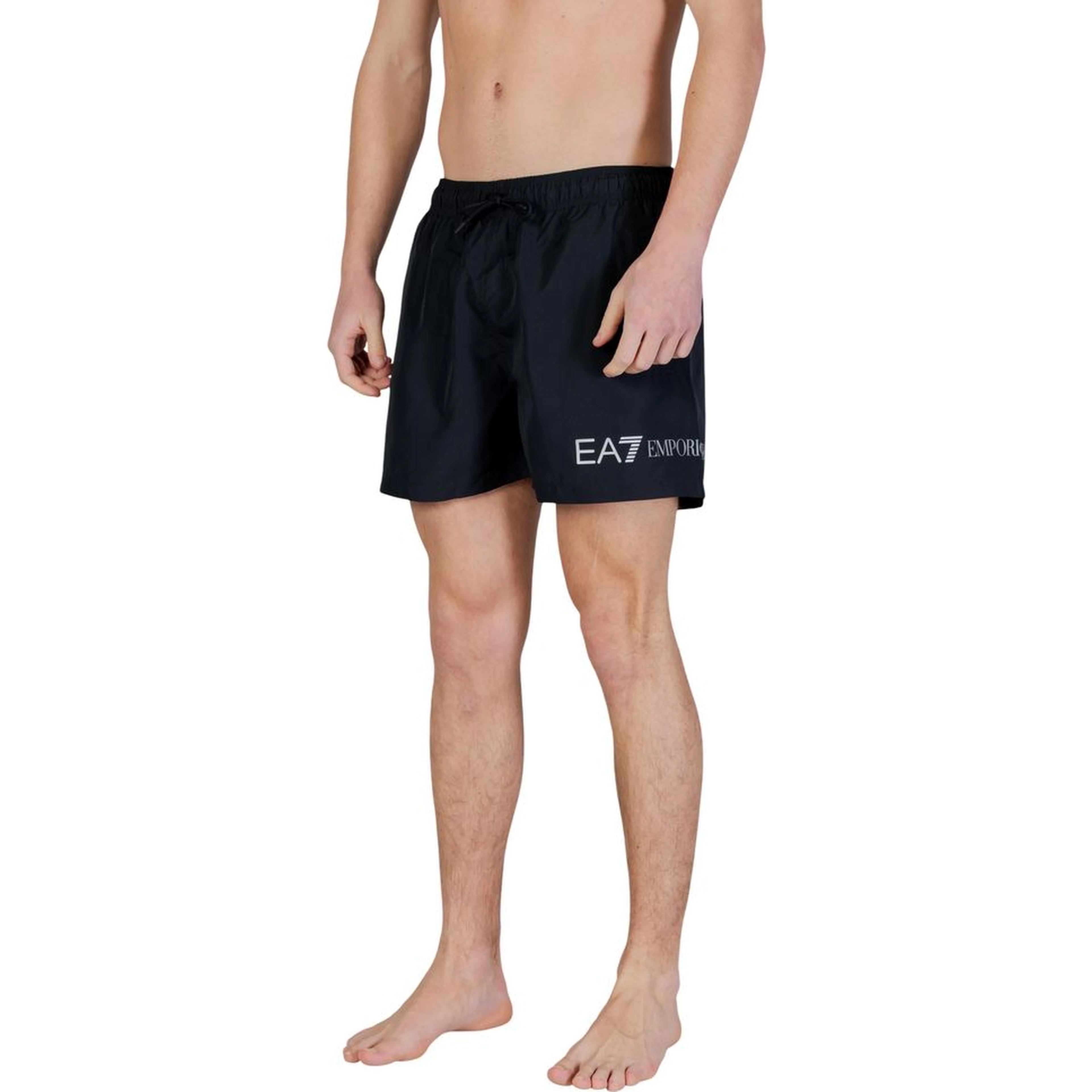 Bicolor Polyester Swim Shorts