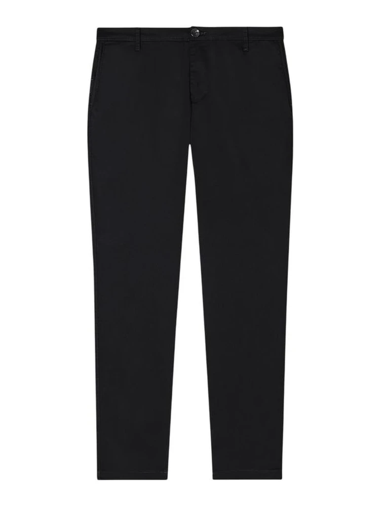 Black Cotton Skinny Pants