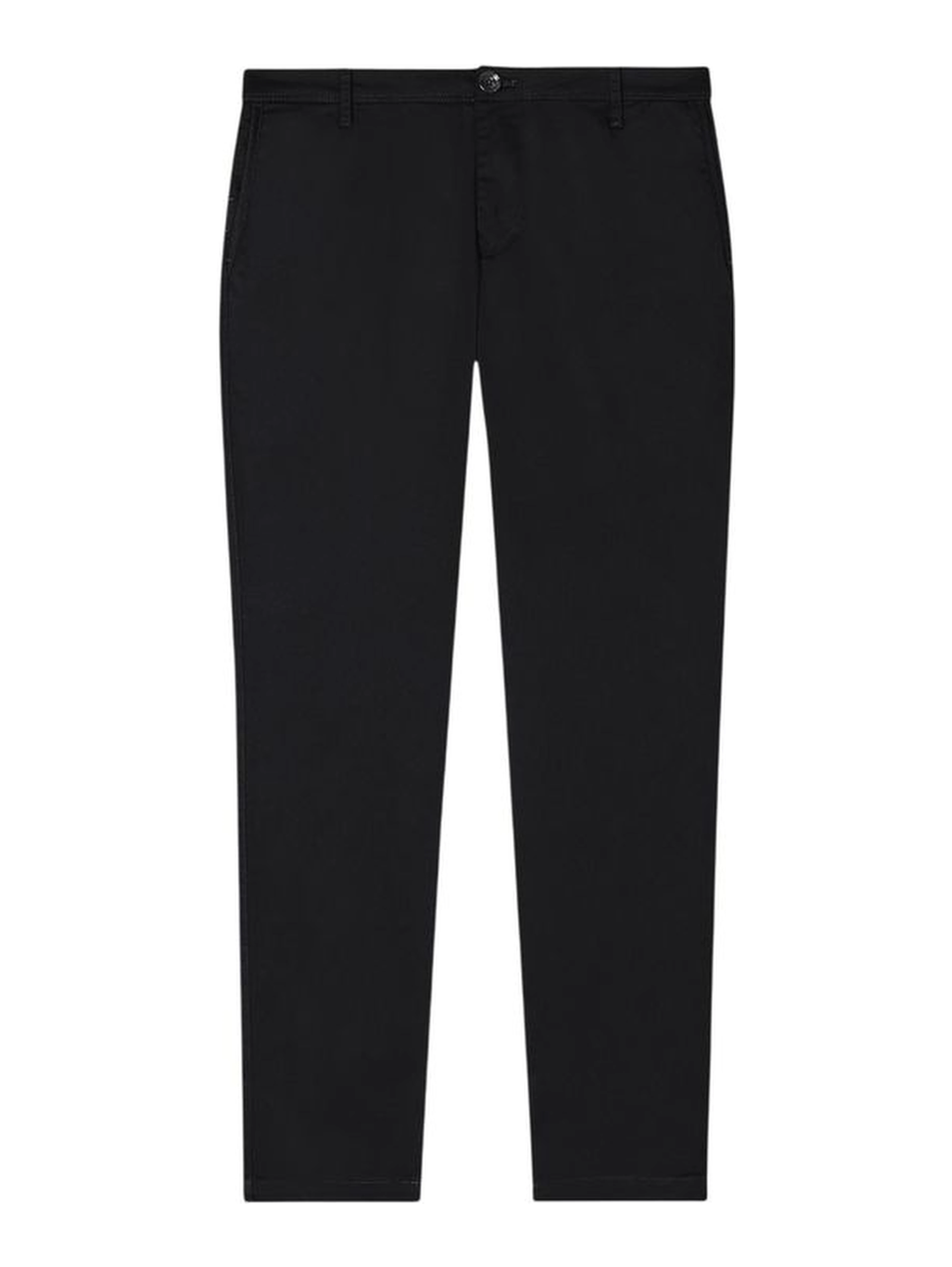 Black Cotton Skinny Pants