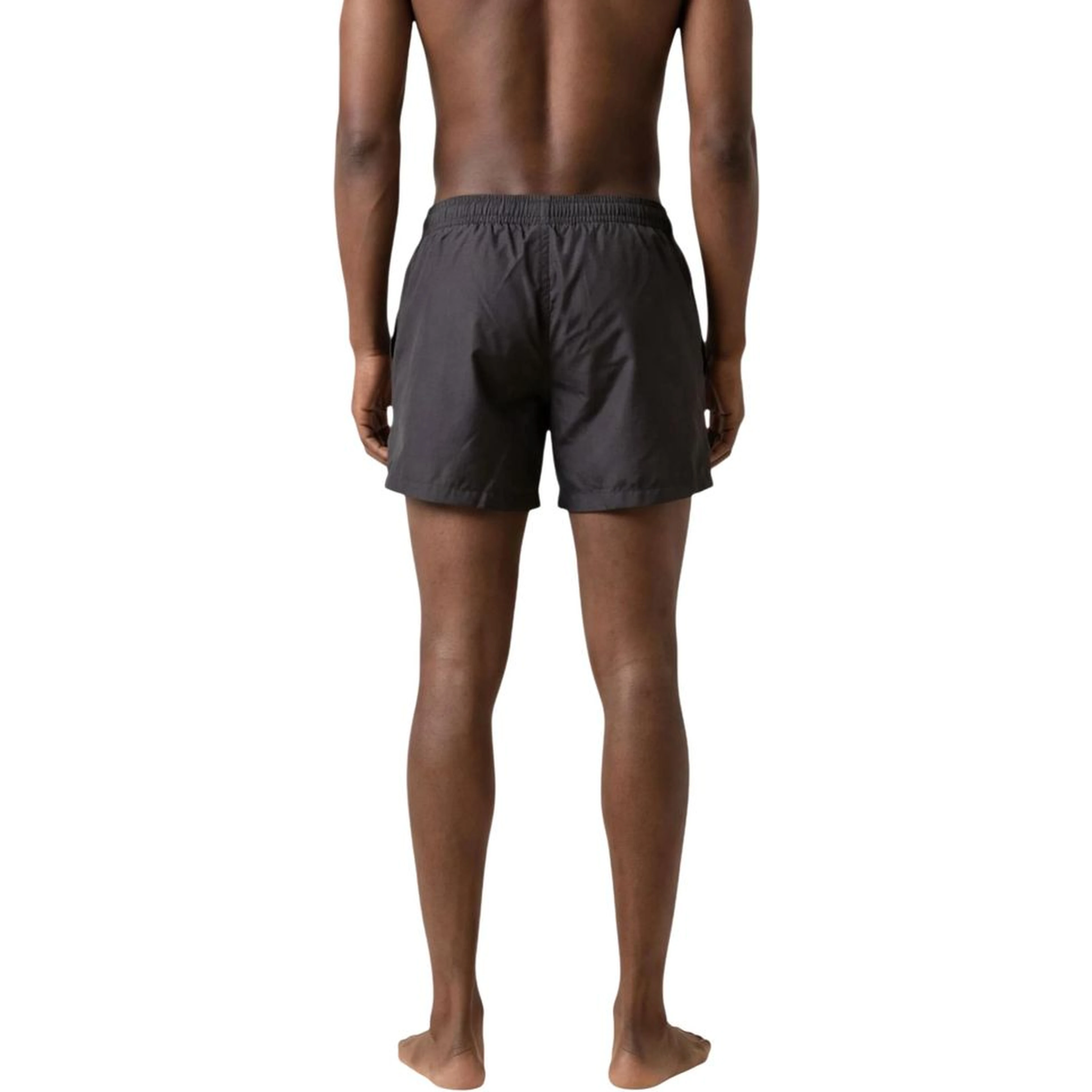 Black Polyester Swim Shorts