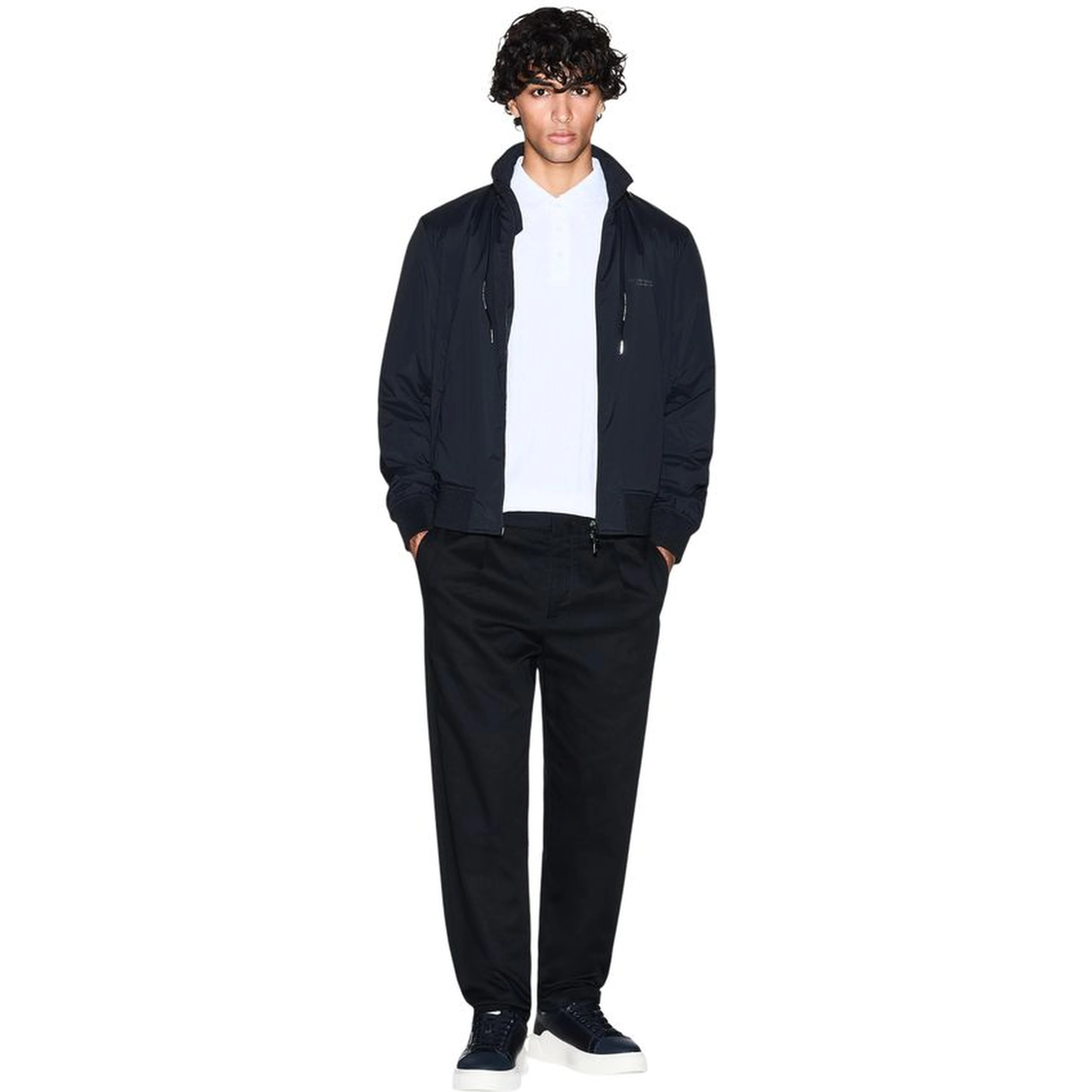 White Cotton Polo Shirt