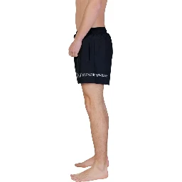 Bicolor Polyester Swim Shorts