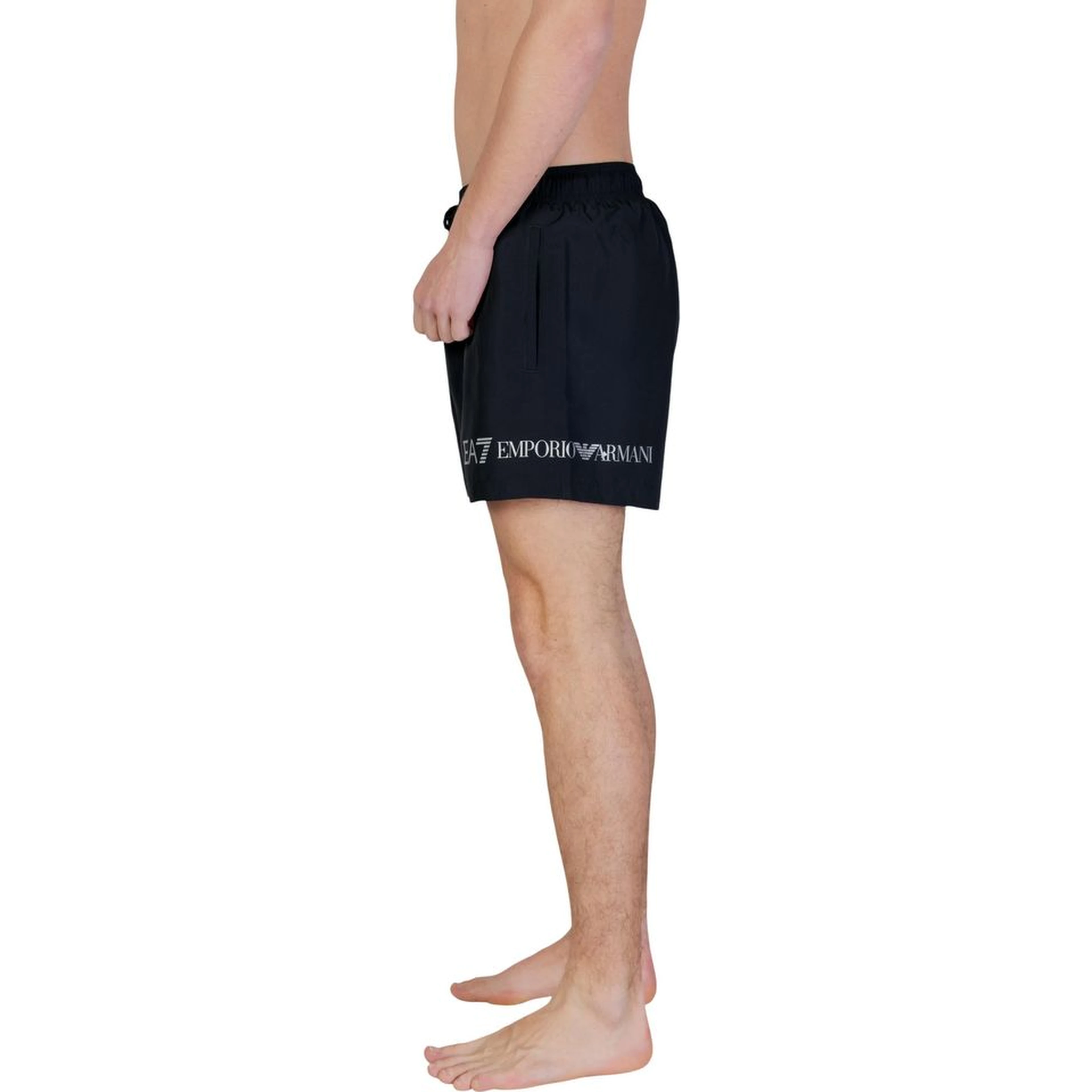 Bicolor Polyester Swim Shorts