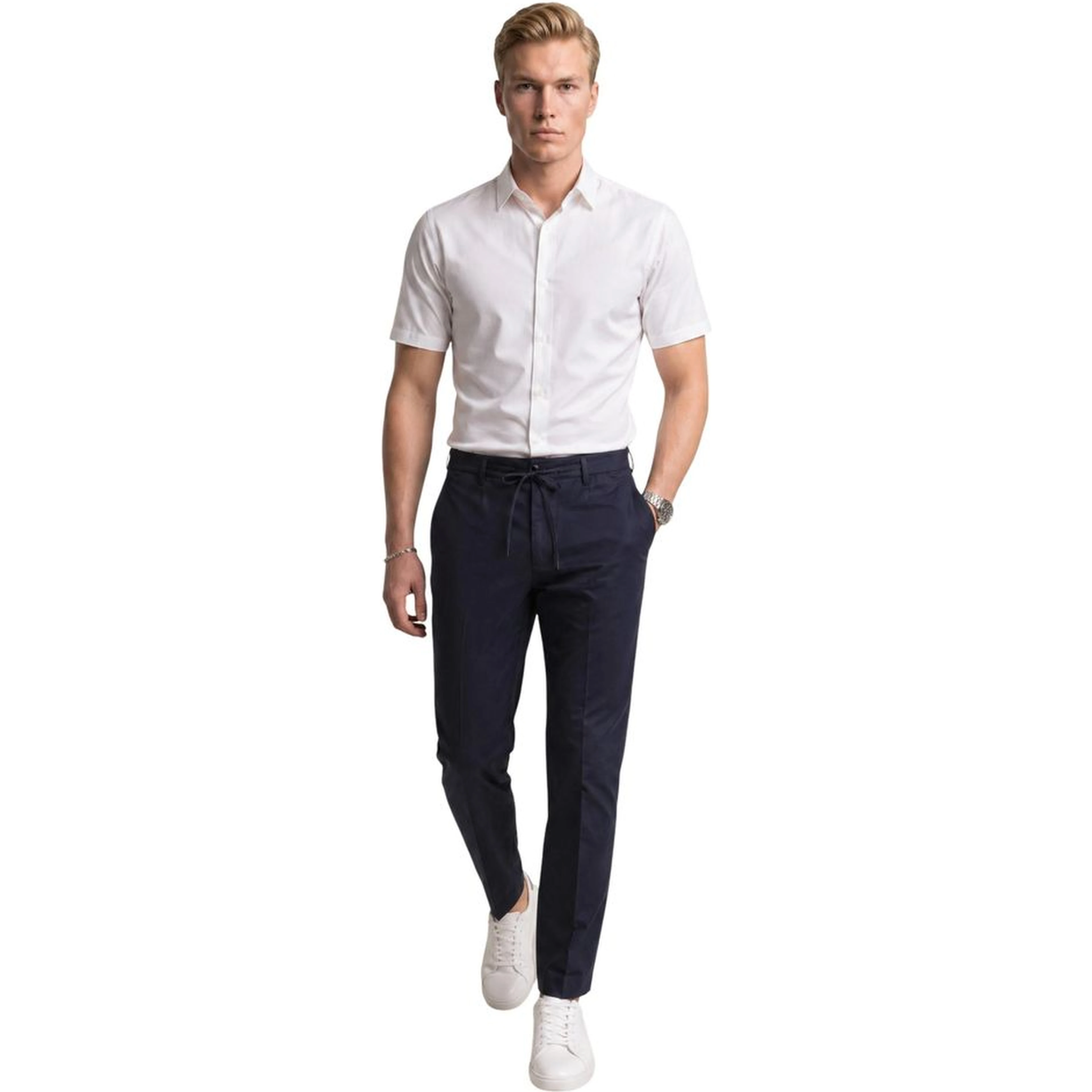 White Polyamide Shortsleeve Shirt