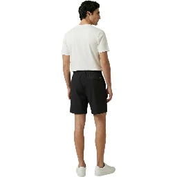 Black Nylon Bermuda Shorts