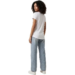 White Elastane T-Shirt