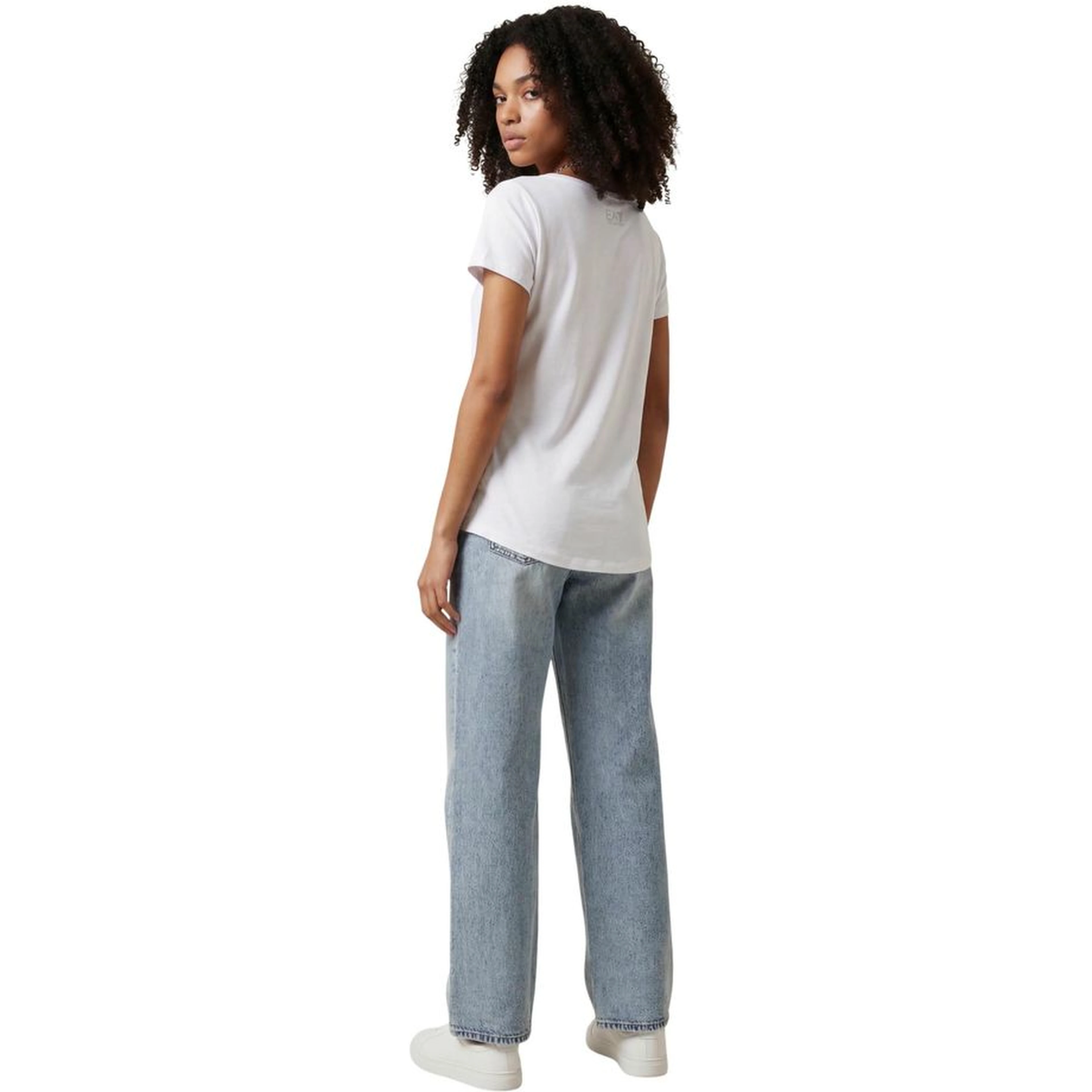 White Elastane T-Shirt