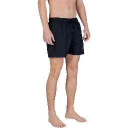Bicolor Polyester Swim Shorts
