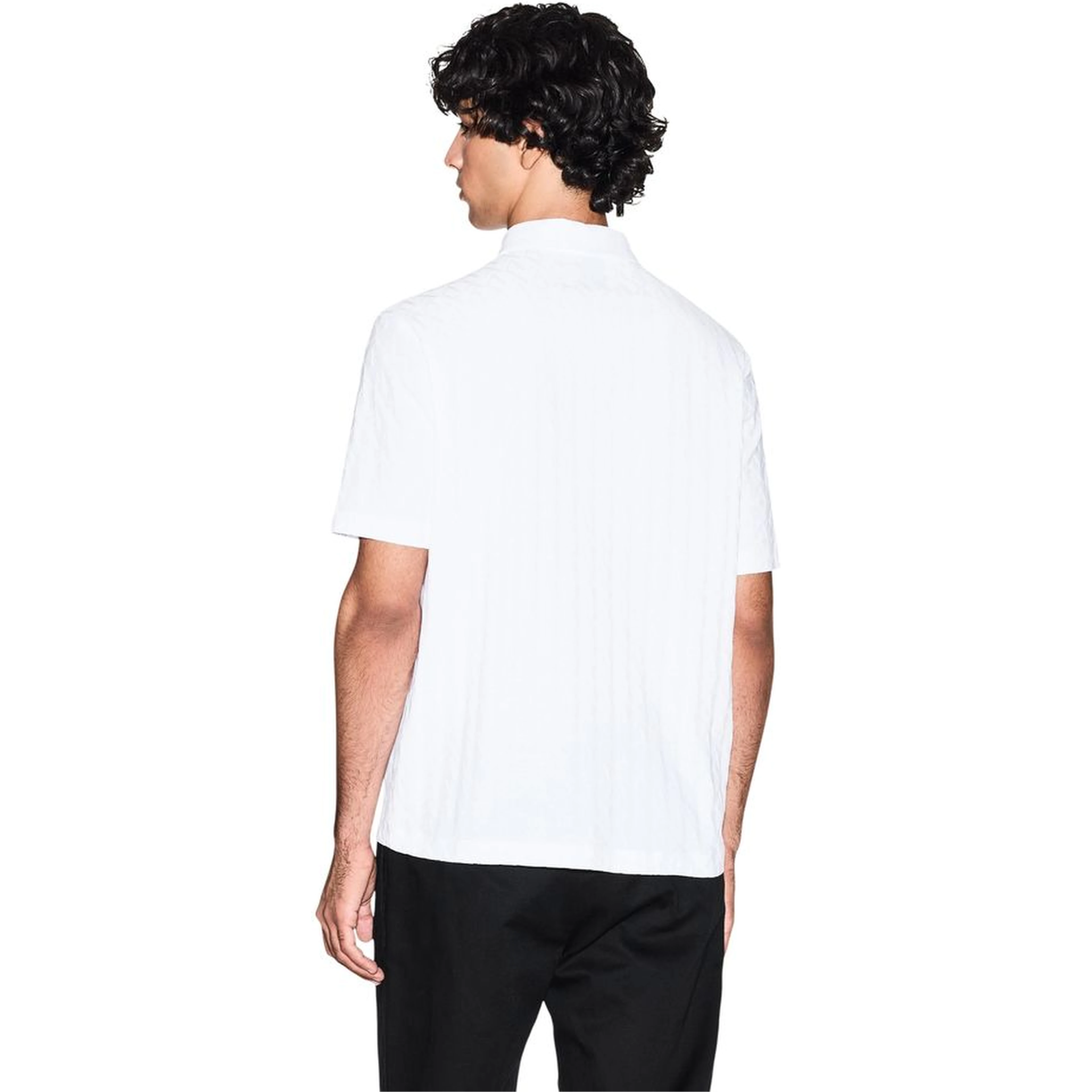 White Cotton Polo Shirt