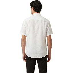 White Linen Shortsleeve Shirt