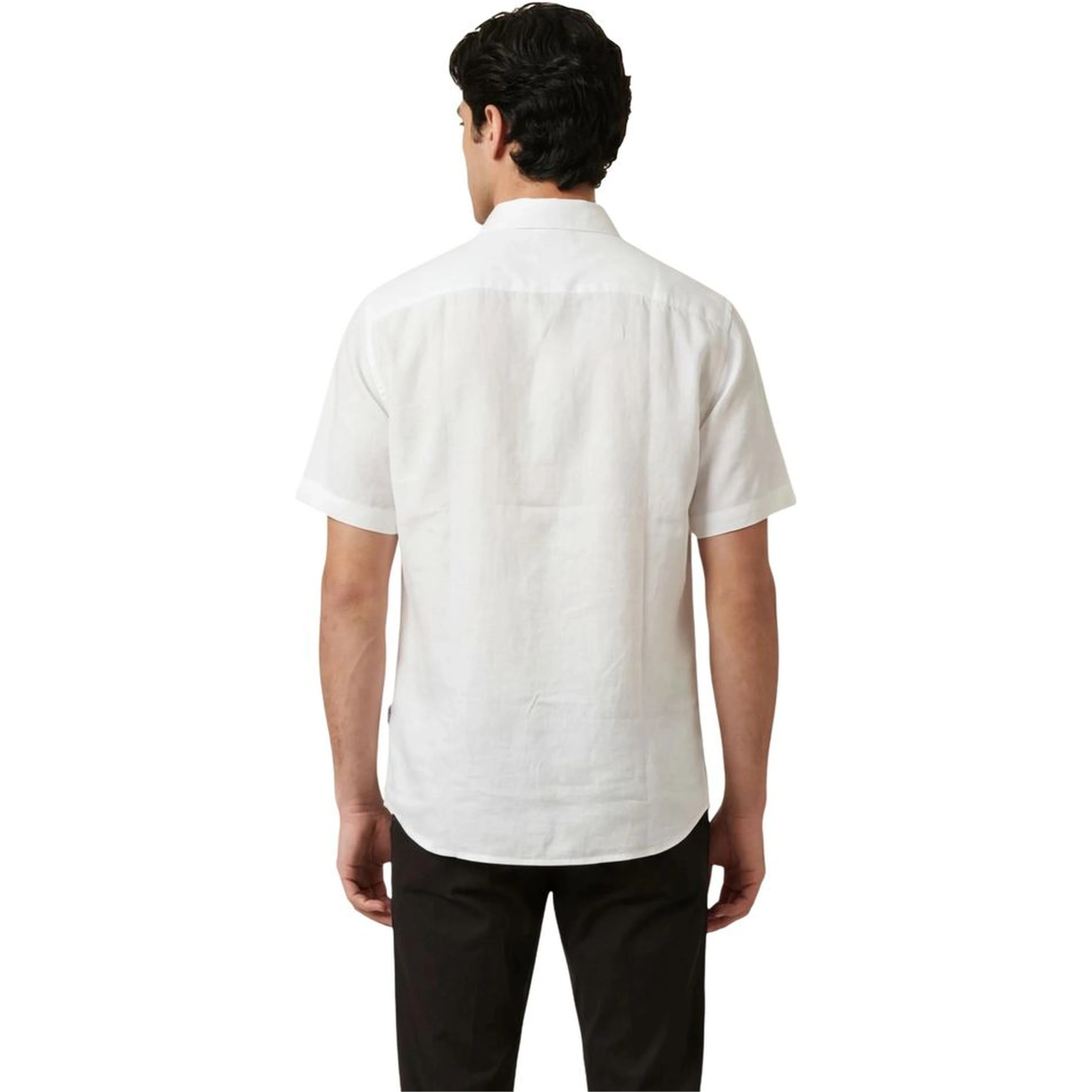White Linen Shortsleeve Shirt