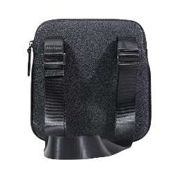 Black Polyester Messenger Bag