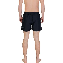 Bicolor Polyester Swim Shorts